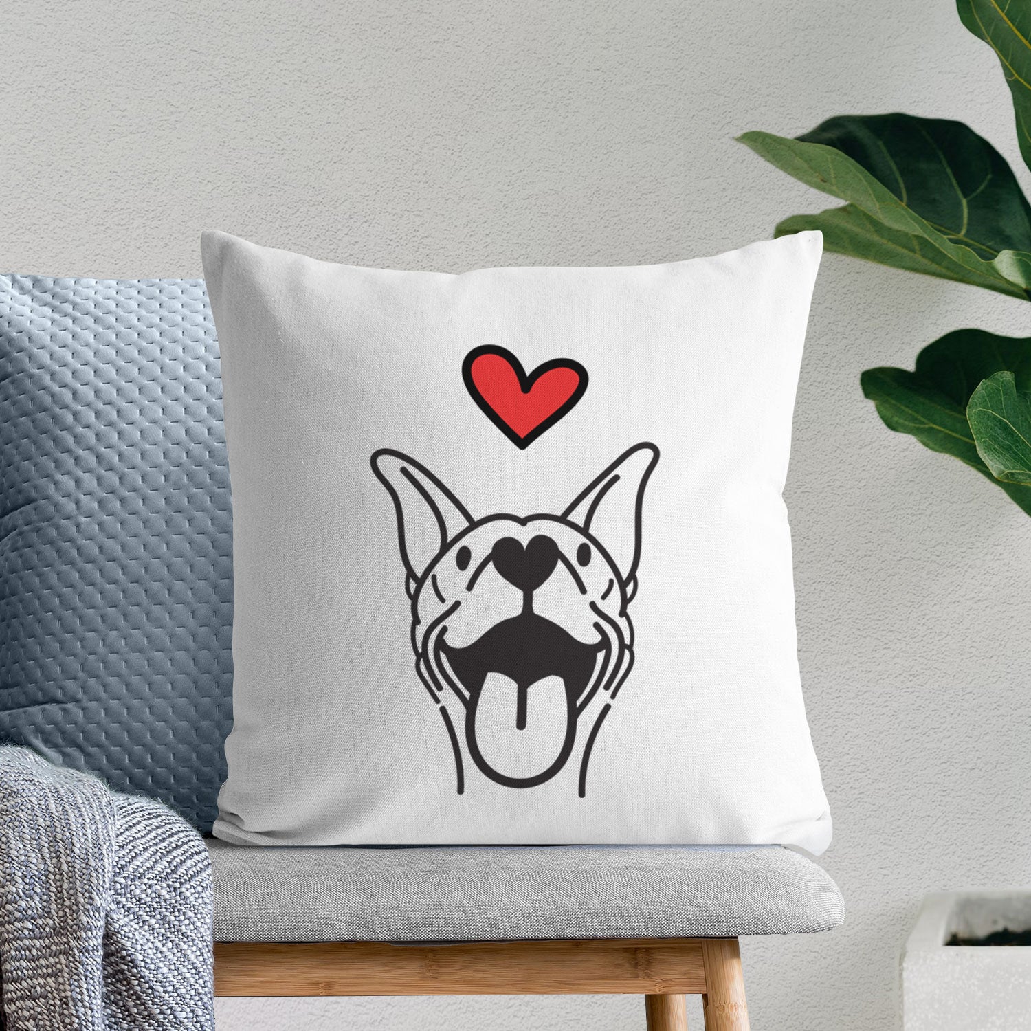 Love Always Basenji - Merlin -  Throw Pillow Cover