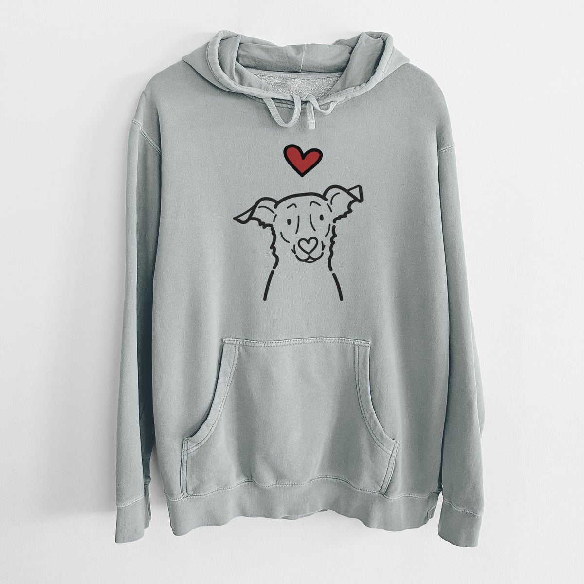 Love Always Border Collie Mix - Millie - Unisex Pigment Dyed Hoodie