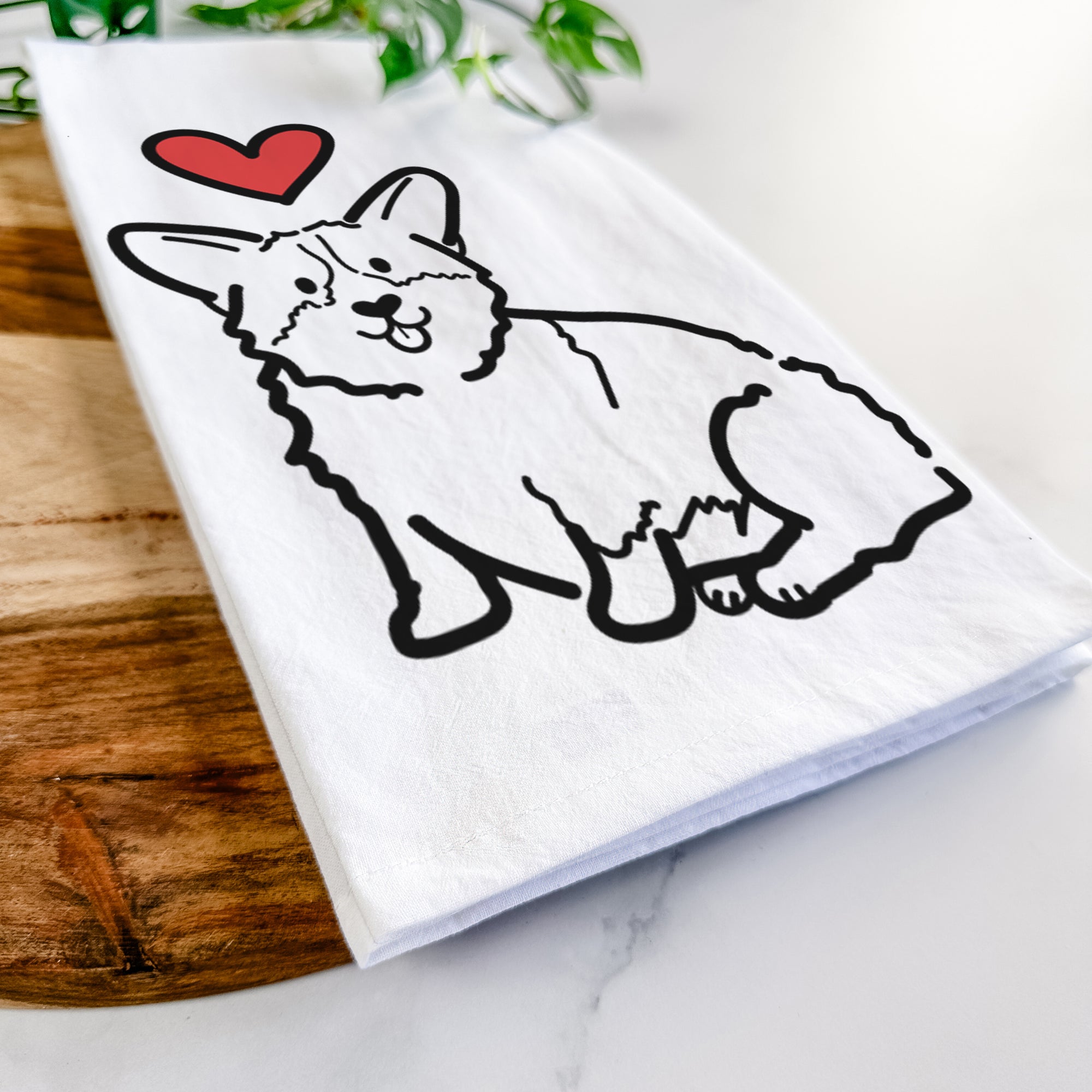 Love Always Pembroke Welsh Corgi - Millie - Tea Towel