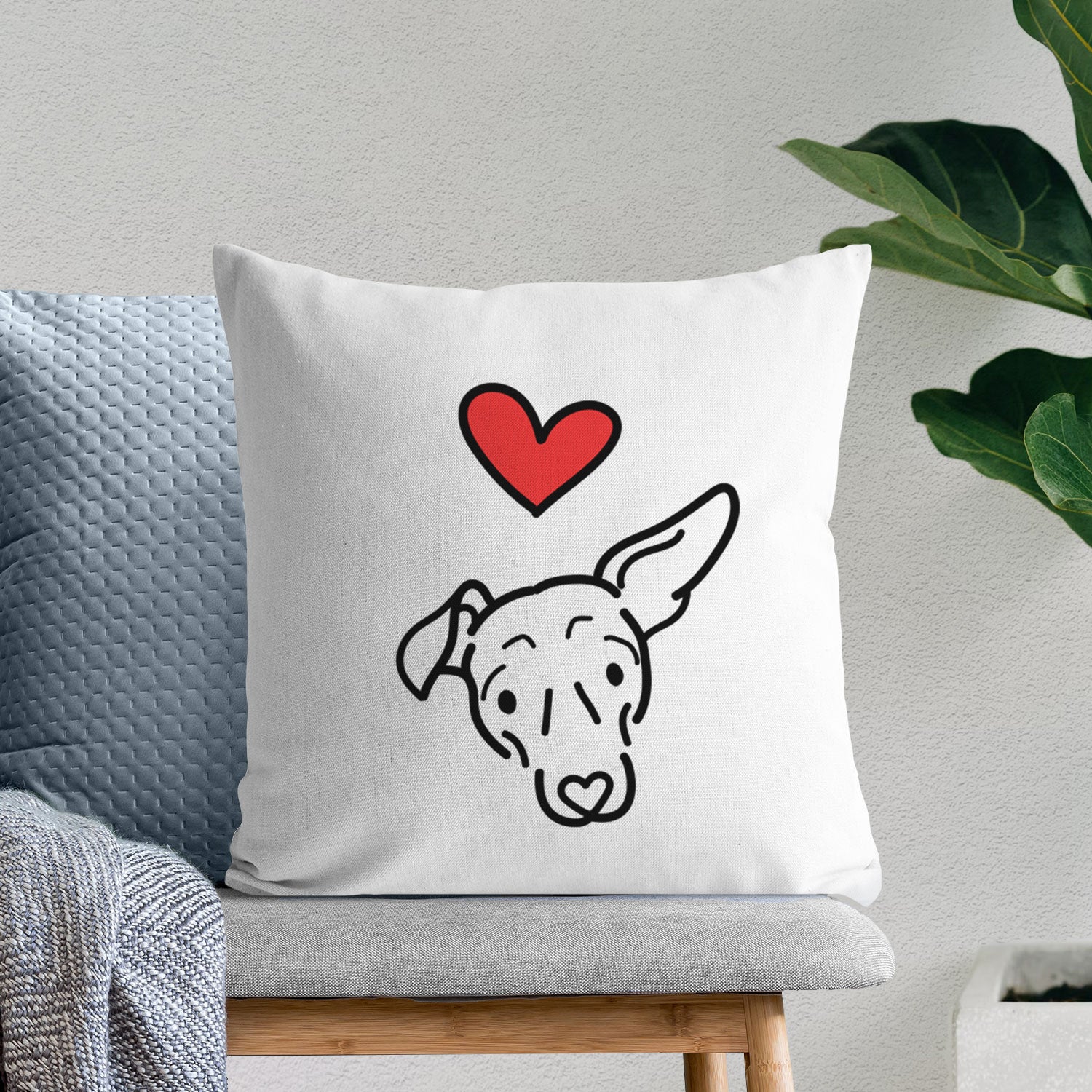 Love Always Mixed Breed - Millie -  Throw Pillow Cover