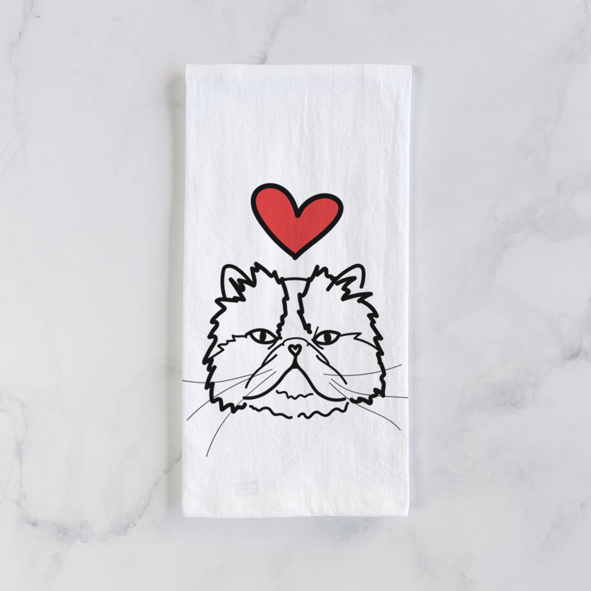 Love Always Persian Cat - Mila - Tea Towel