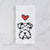 Love Always Miniature Schnauzer - Tea Towel