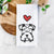 Love Always Miniature Schnauzer - Tea Towel