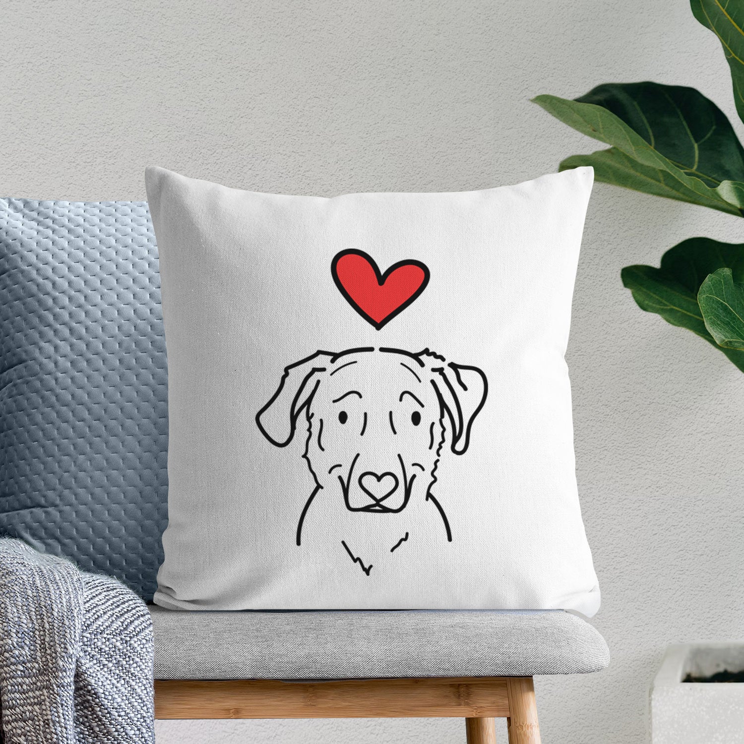Love Always Golden Retriever Mix - Mitzi -  Throw Pillow Cover