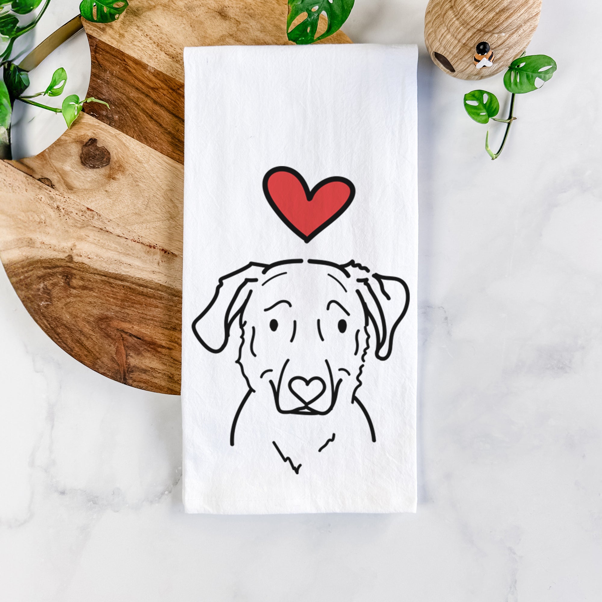 Love Always Golden Retriever Mix - Mitzi - Tea Towel