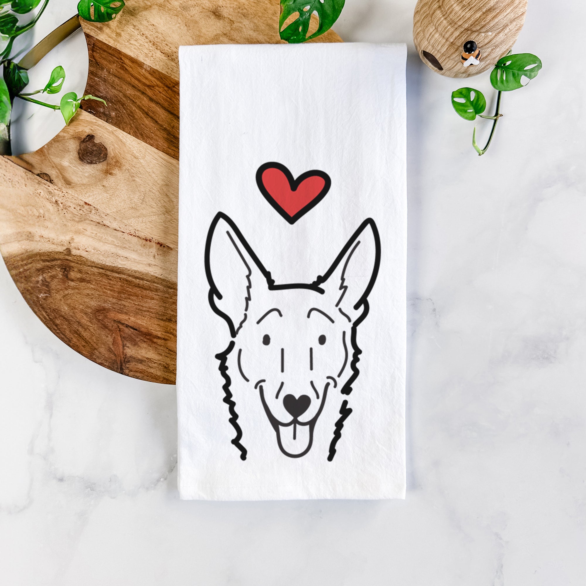 Love Always Carolina Dog - Mochi - Tea Towel