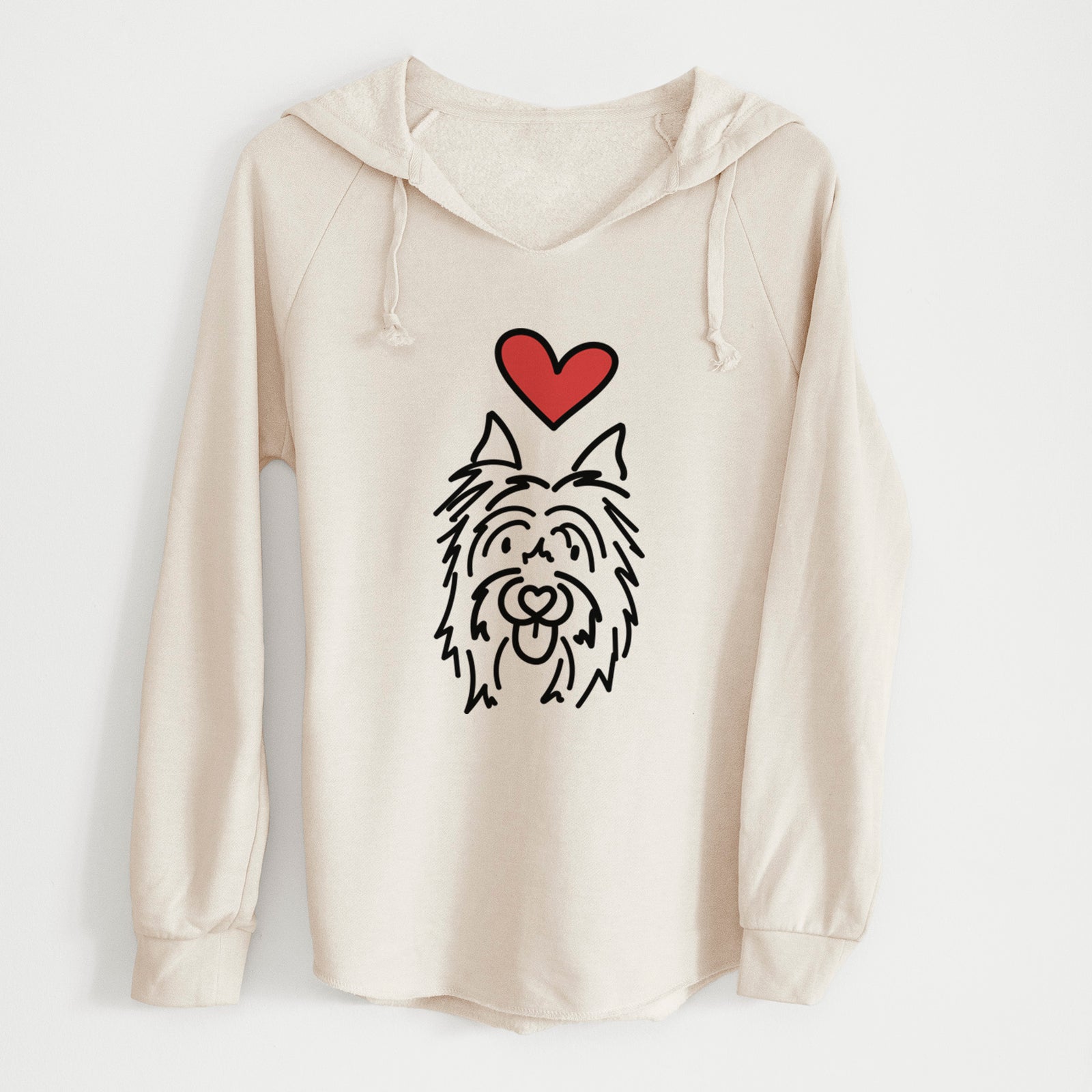 Love Always Silky Terrier - Monty - Cali Wave Hooded Sweatshirt