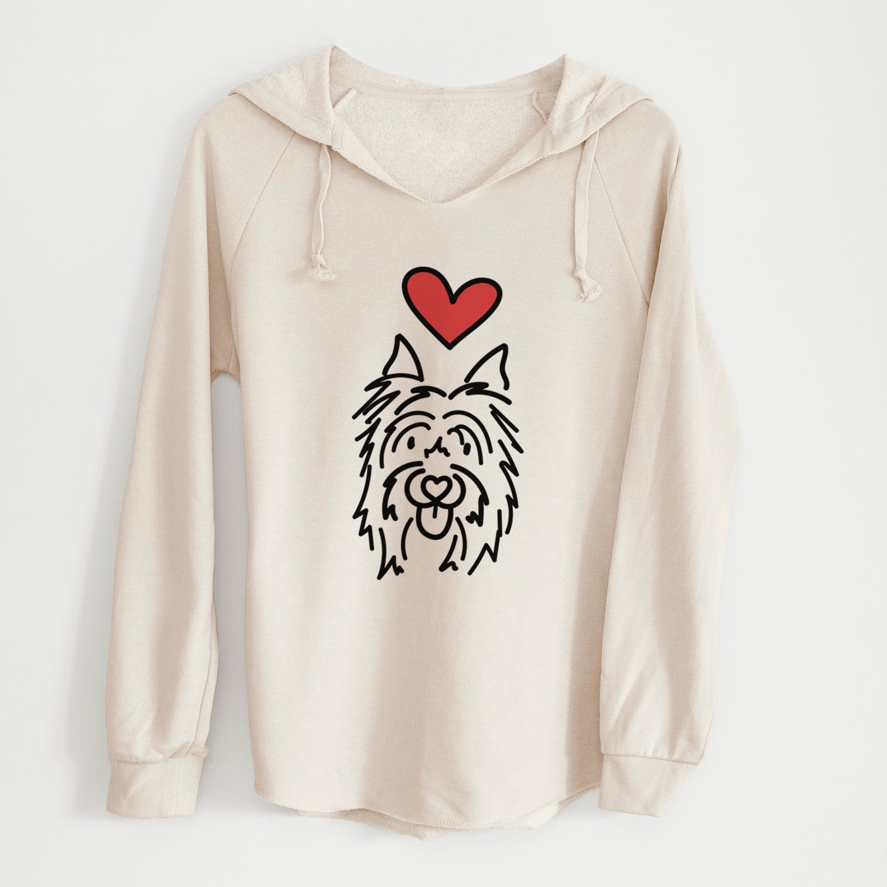 Love Always Silky Terrier - Monty - Cali Wave Hooded Sweatshirt