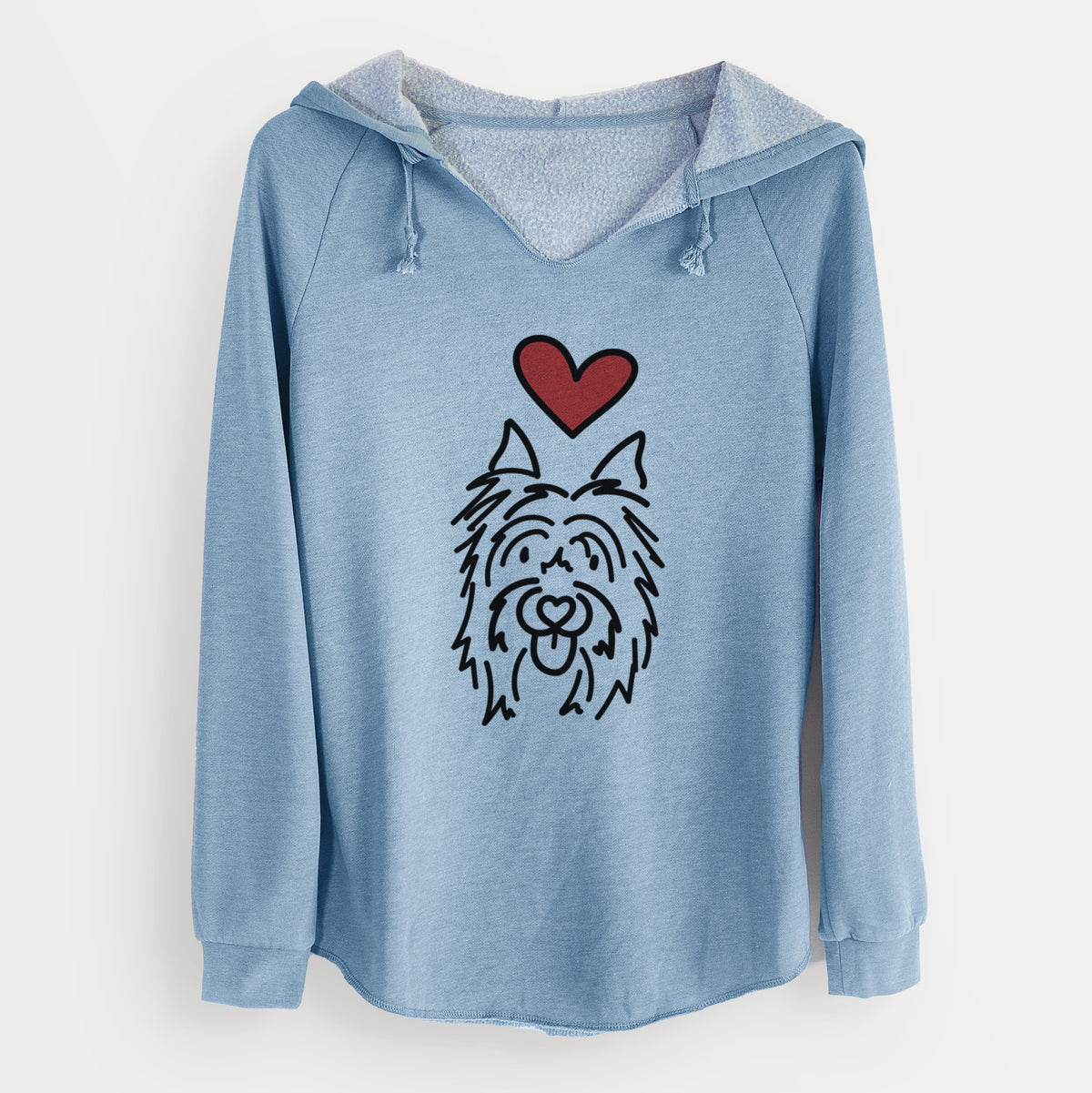 Love Always Silky Terrier - Monty - Cali Wave Hooded Sweatshirt