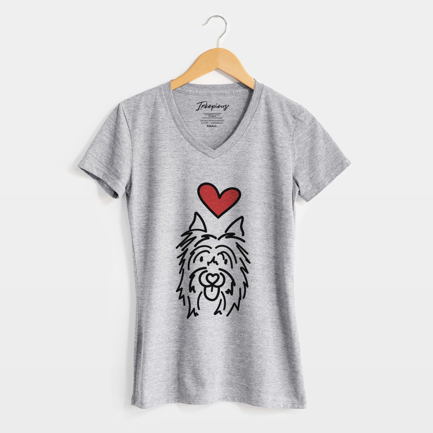 Love Always Silky Terrier - Monty - Women's Perfect V-neck Shirt