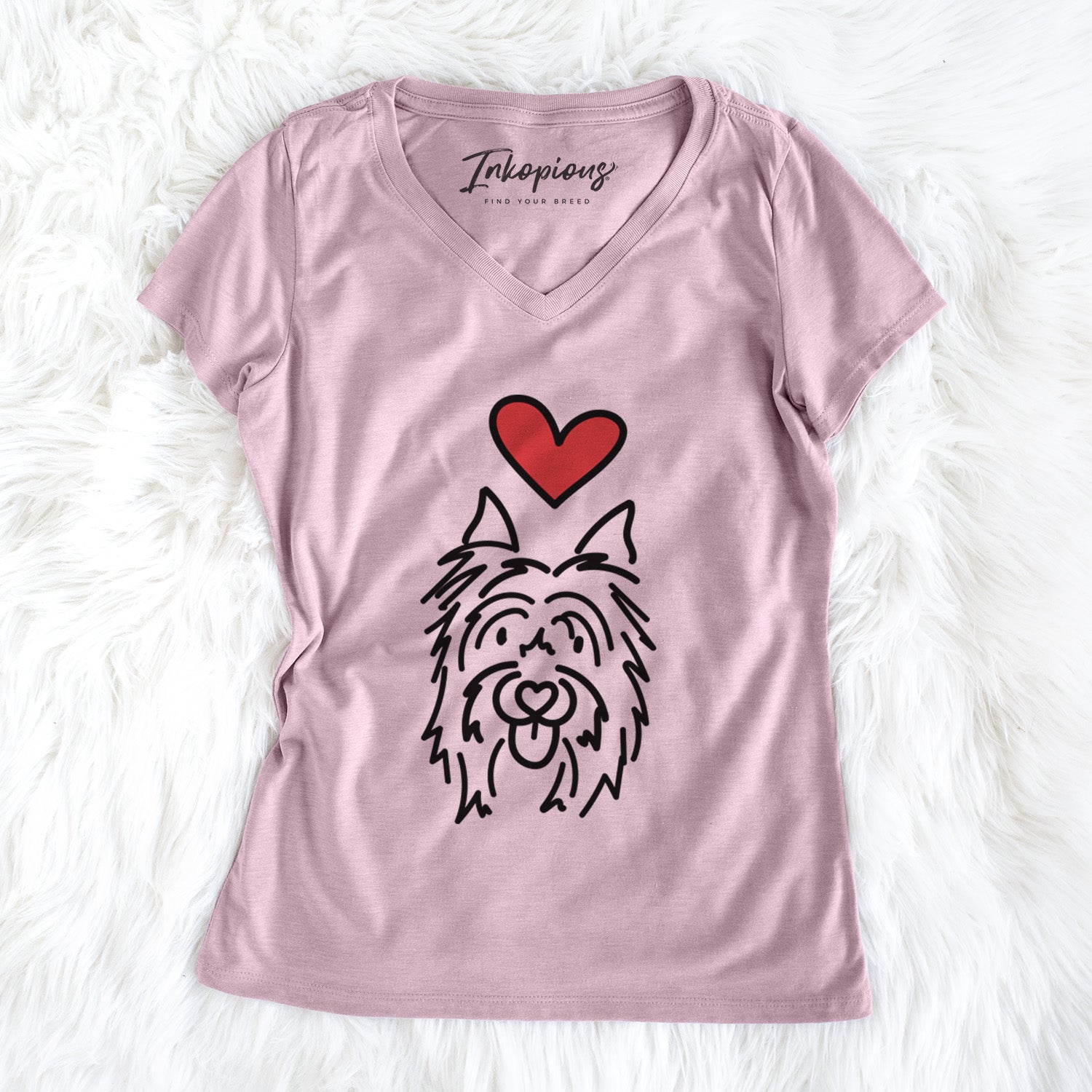 Love Always Silky Terrier - Monty - Women's Perfect V-neck Shirt