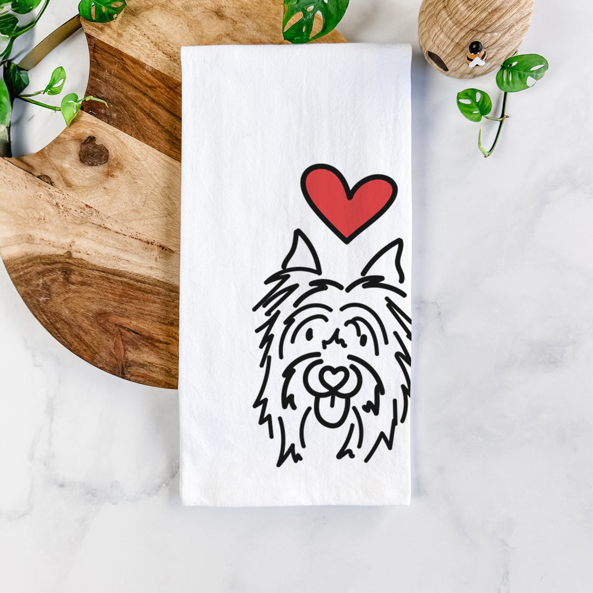 Love Always Silky Terrier - Monty - Tea Towel
