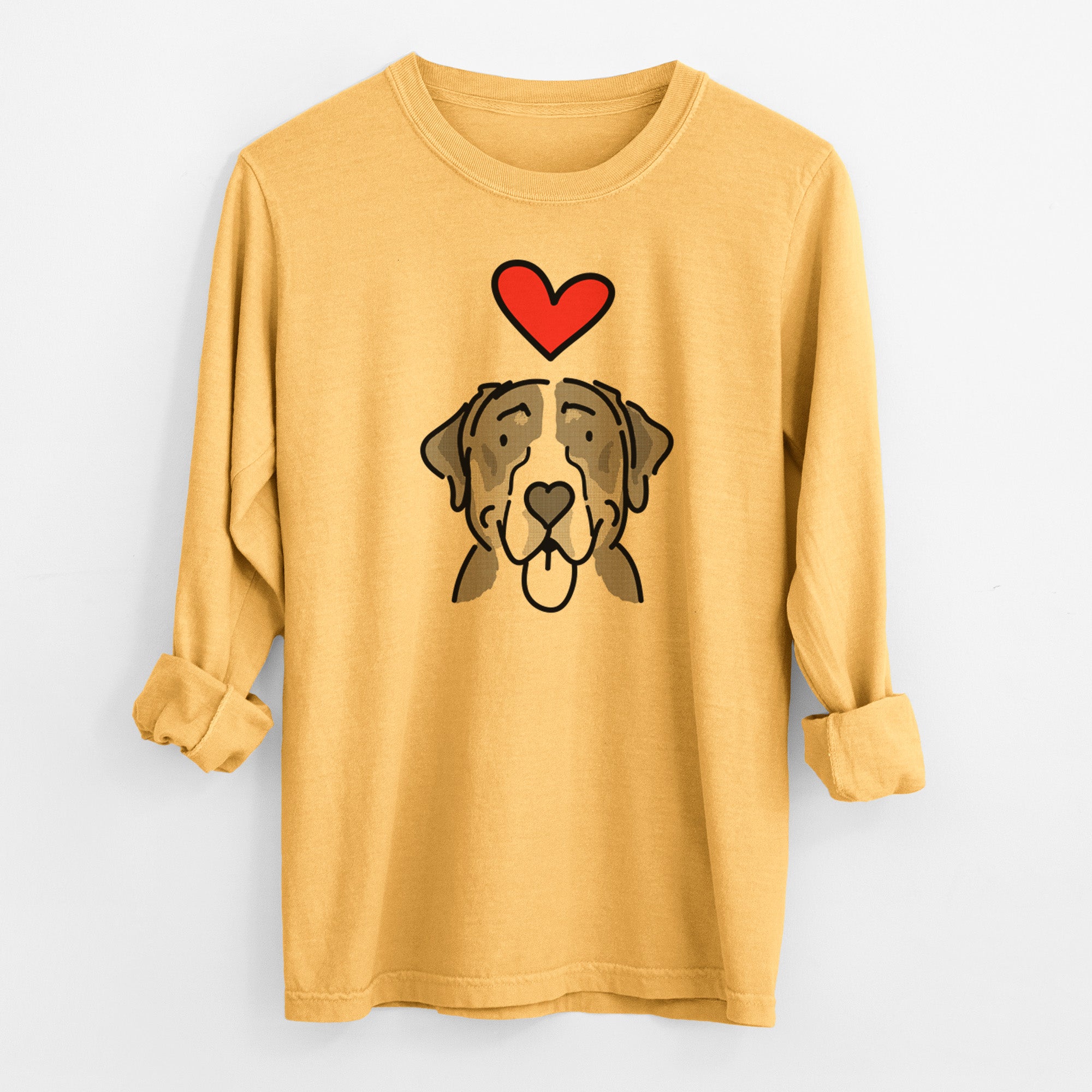 Love Always Greater Swiss Mountain Dog - Moose - Heavyweight 100% Cotton Long Sleeve