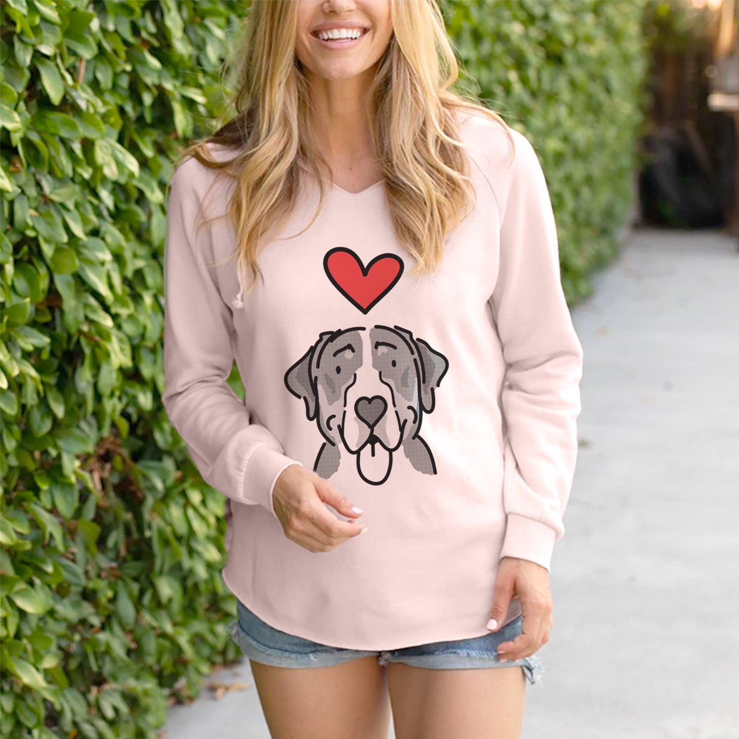Love Always Greater Swiss Mountain Dog - Moose - Cali Wave Hooded Sweatshirt