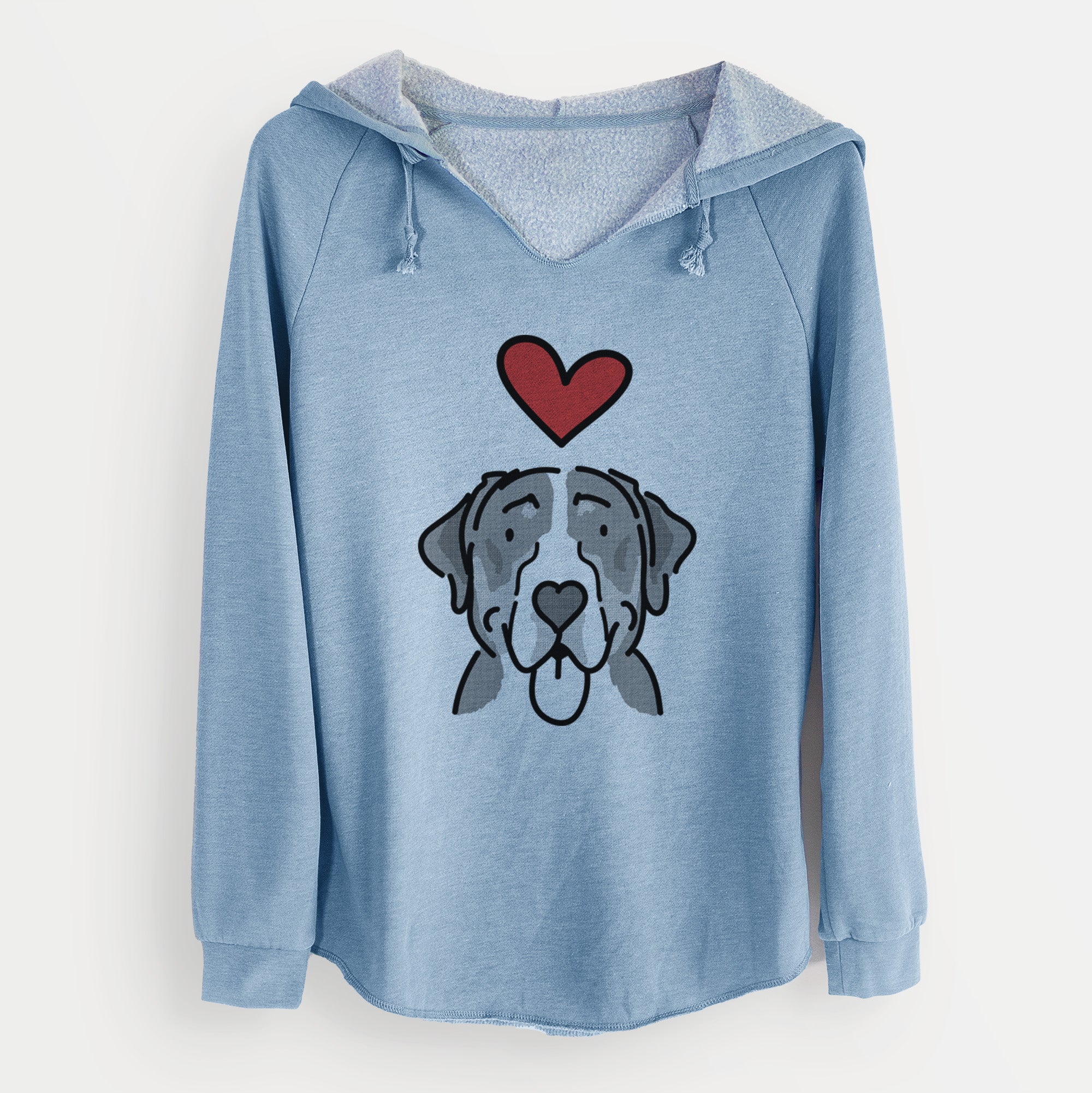 Love Always Greater Swiss Mountain Dog - Moose - Cali Wave Hooded Sweatshirt