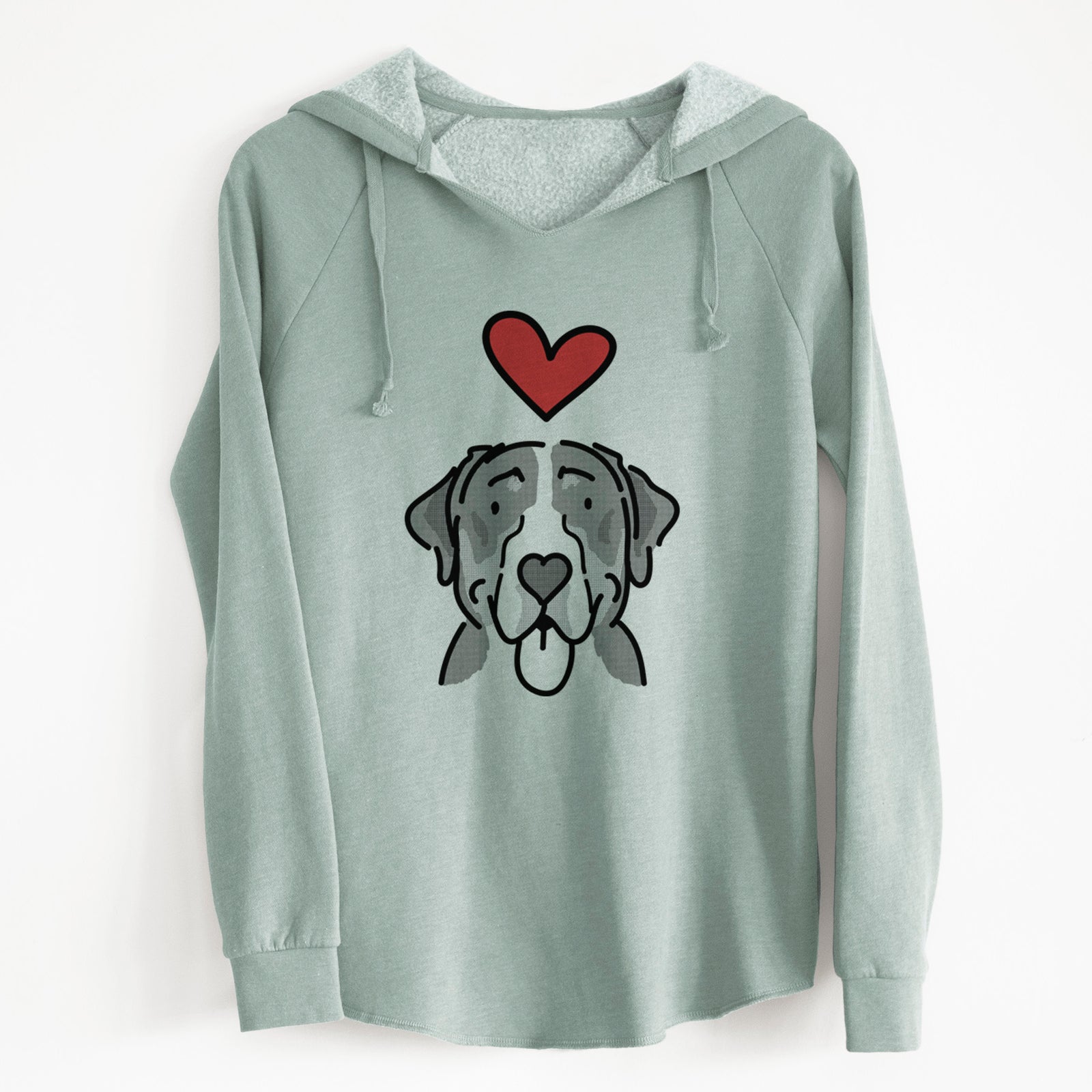 Love Always Greater Swiss Mountain Dog - Moose - Cali Wave Hooded Sweatshirt