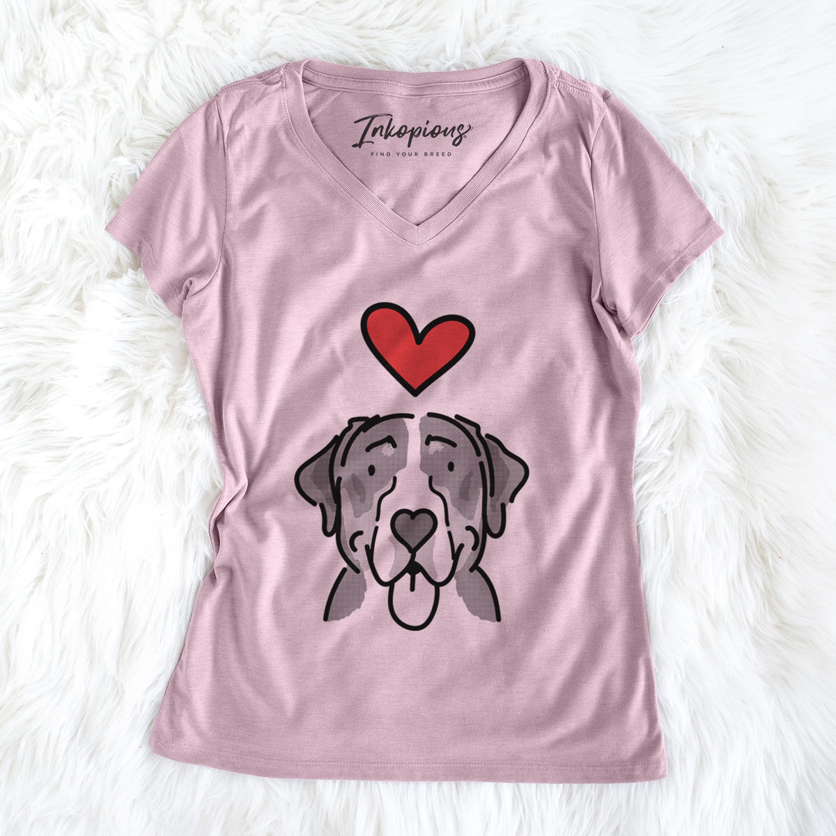 Love Always Greater Swiss Mountain Dog - Moose - Women's Perfect V-neck Shirt