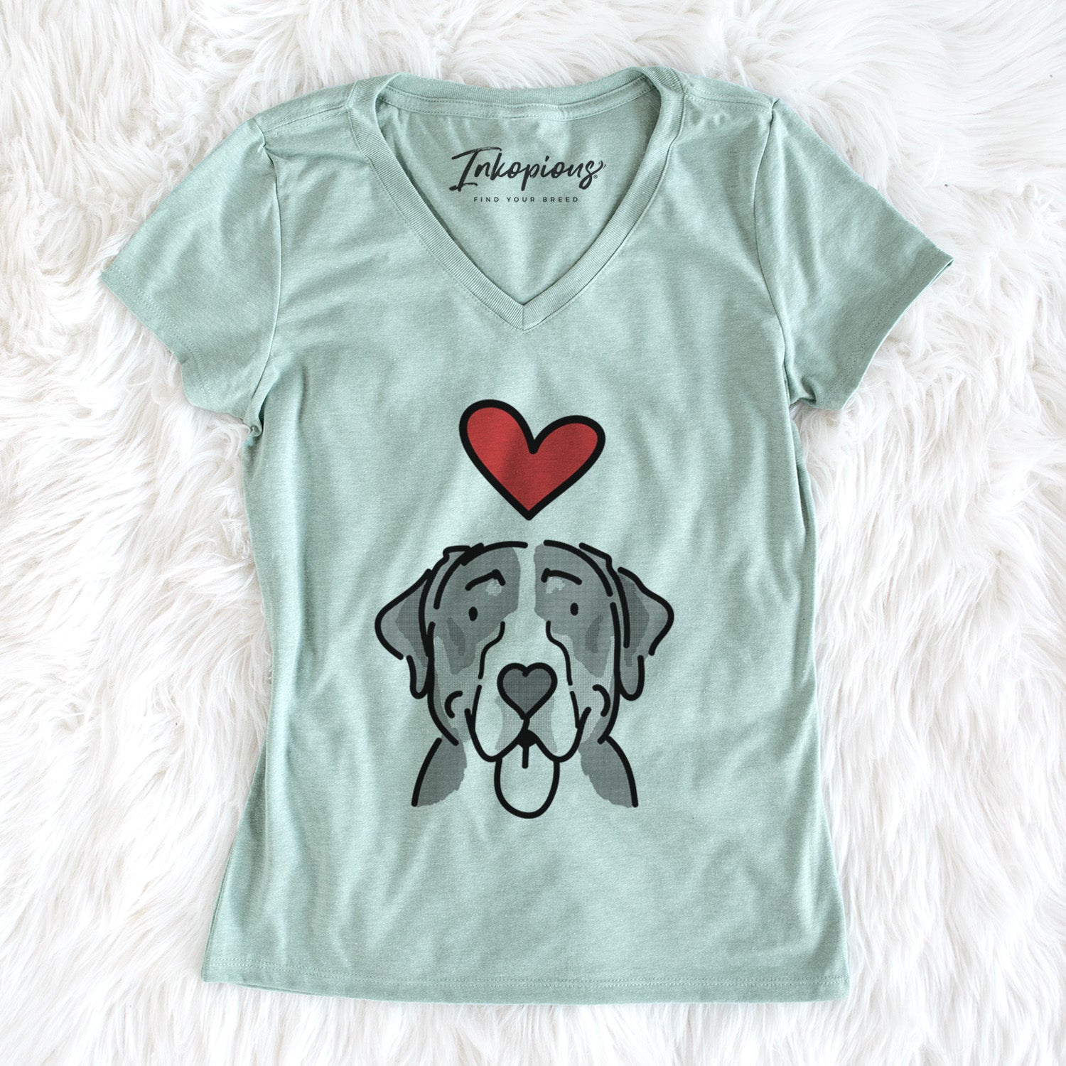 Love Always Greater Swiss Mountain Dog - Moose - Women's Perfect V-neck Shirt