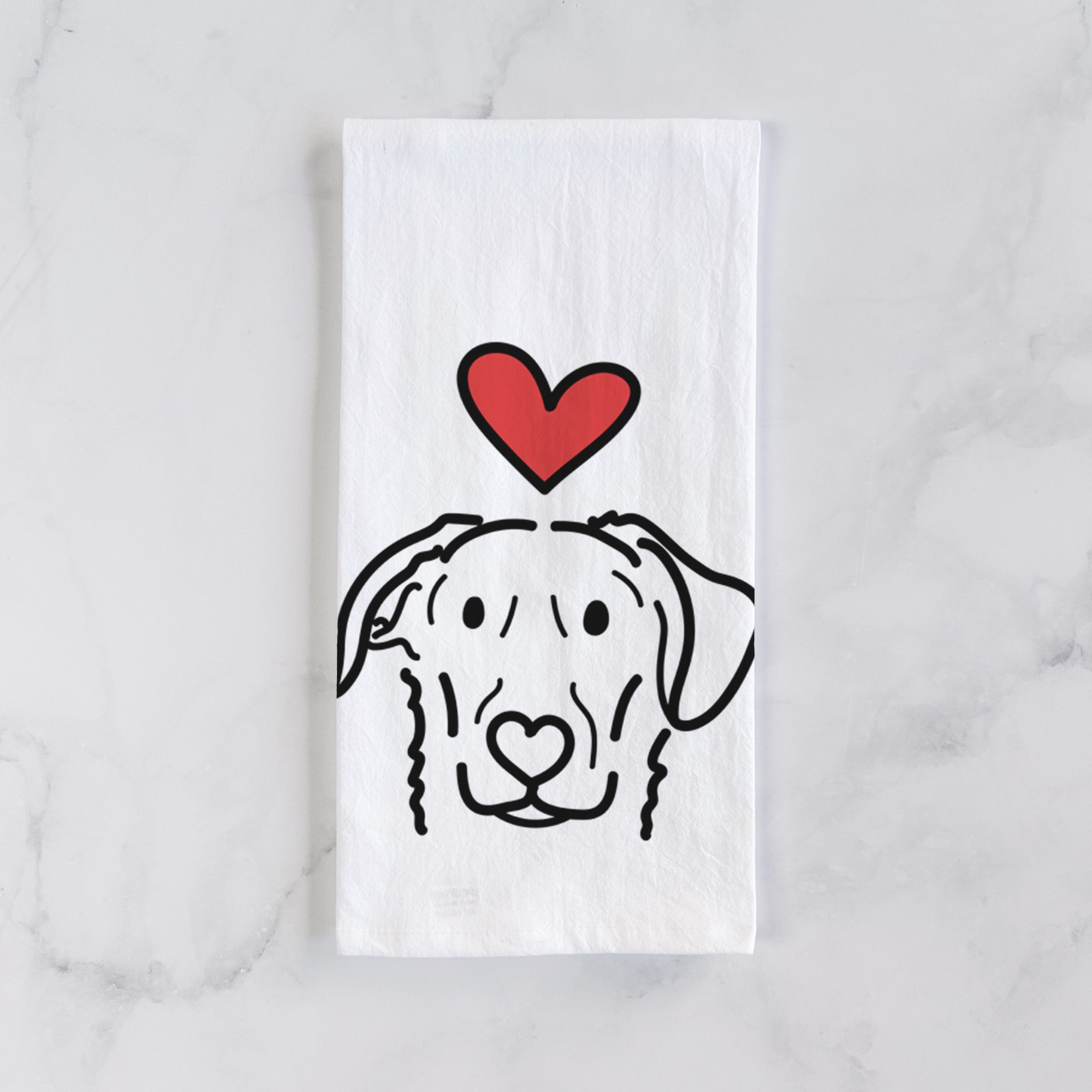 Love Always German Shepherd Mix - Morrison - Tea Towel