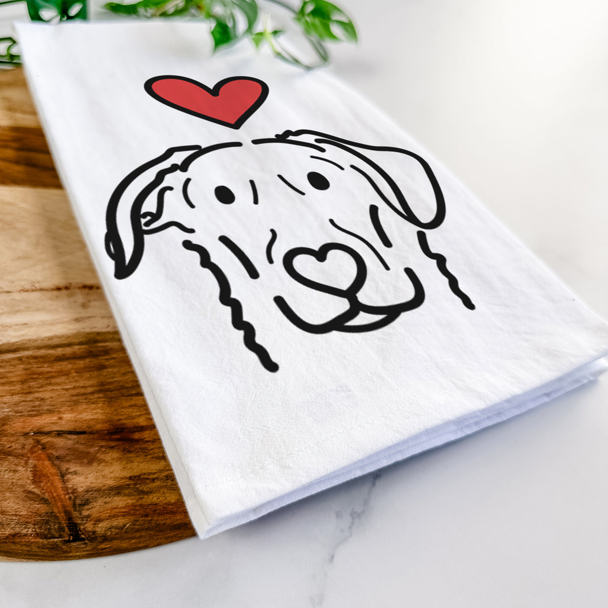 Love Always German Shepherd Mix - Morrison - Tea Towel