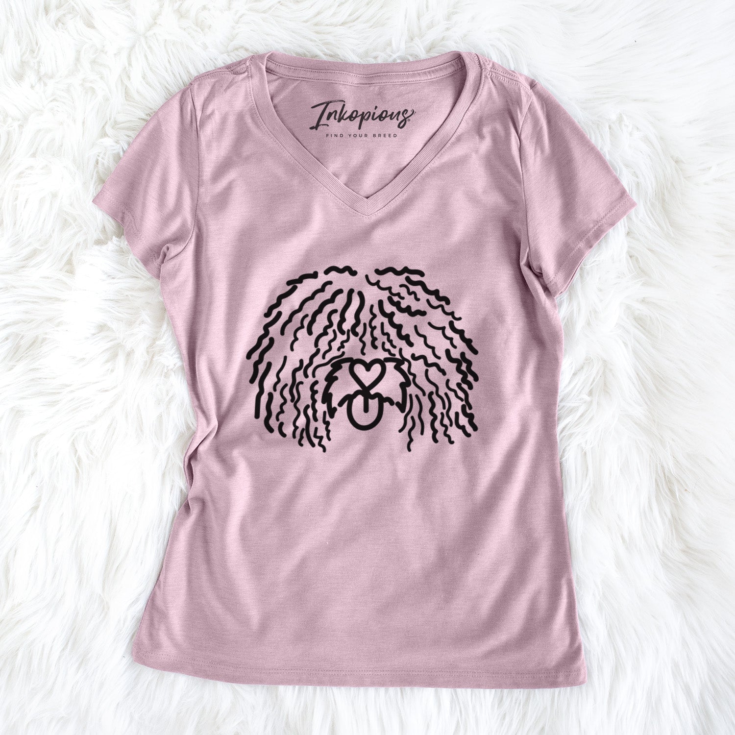 Love Always Spanish Water Dog - Alba - Women's Perfect V-neck Shirt