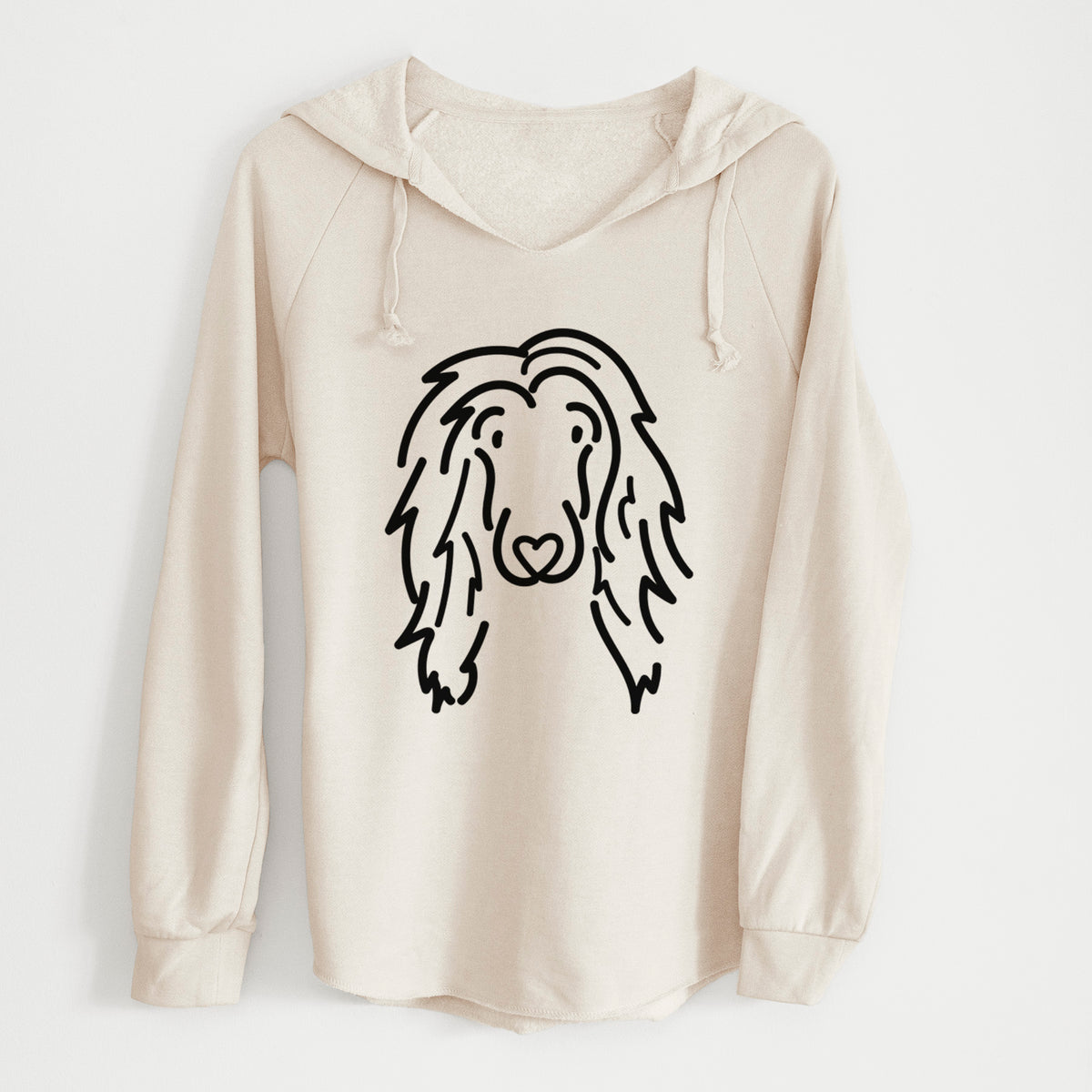 Love Always Afghan Hound - Asher - Cali Wave Hooded Sweatshirt