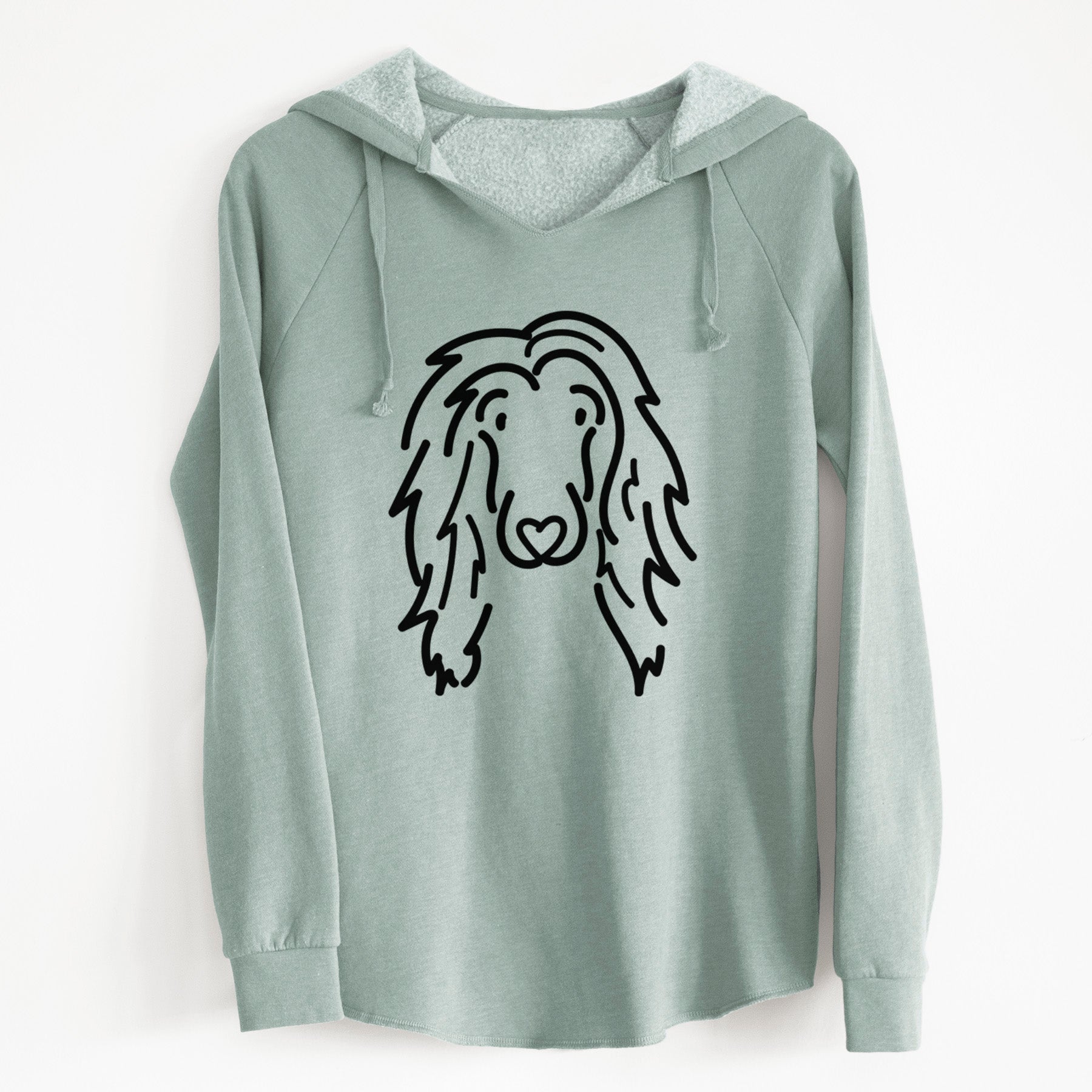 Love Always Afghan Hound - Asher - Cali Wave Hooded Sweatshirt