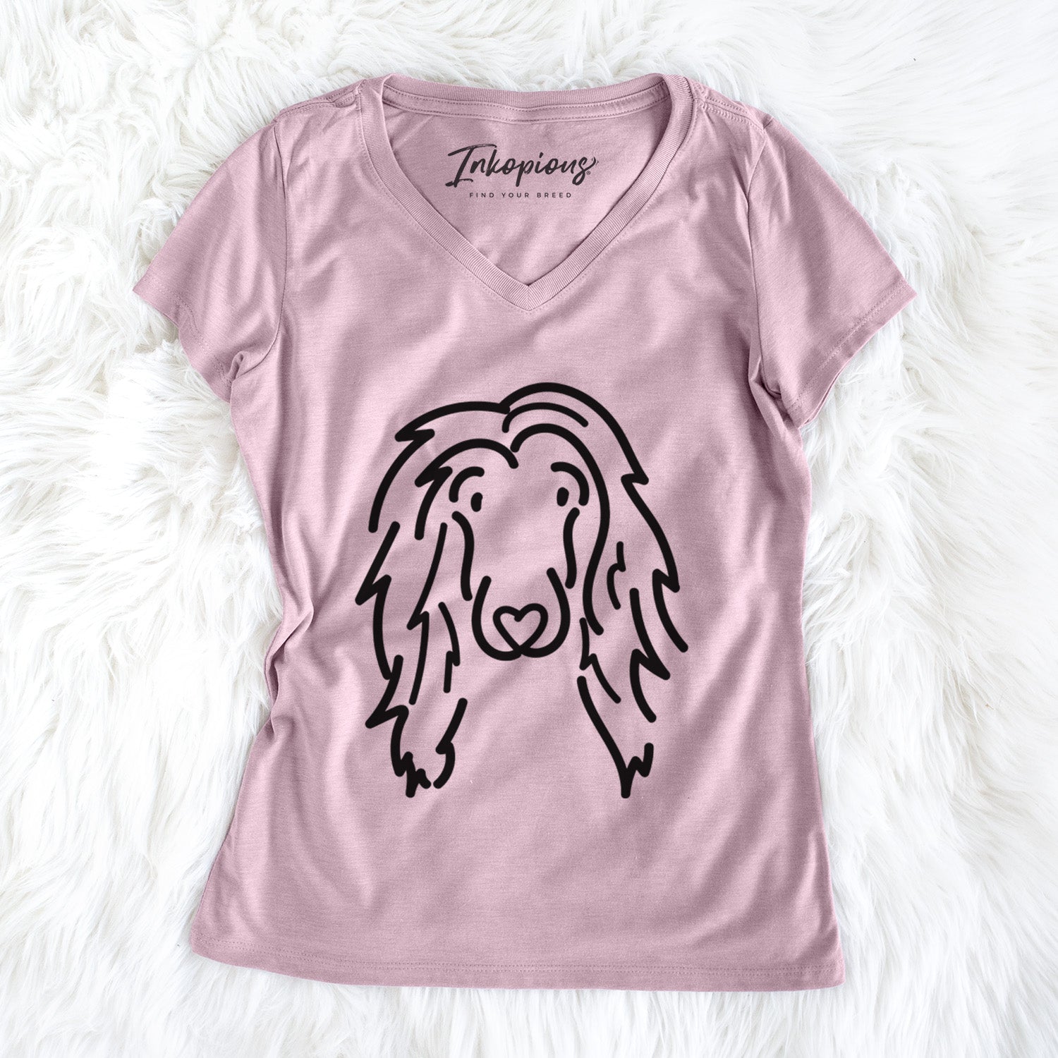 Love Always Afghan Hound - Asher - Women's Perfect V-neck Shirt