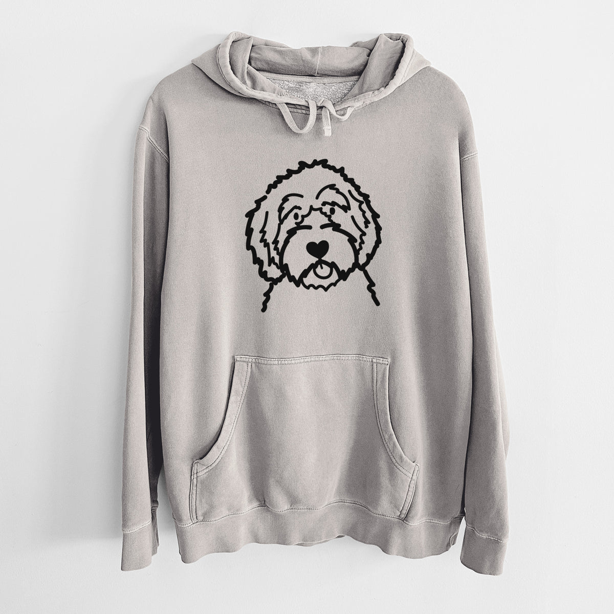 Love Always Aussiedoodle - Unisex Pigment Dyed Hoodie