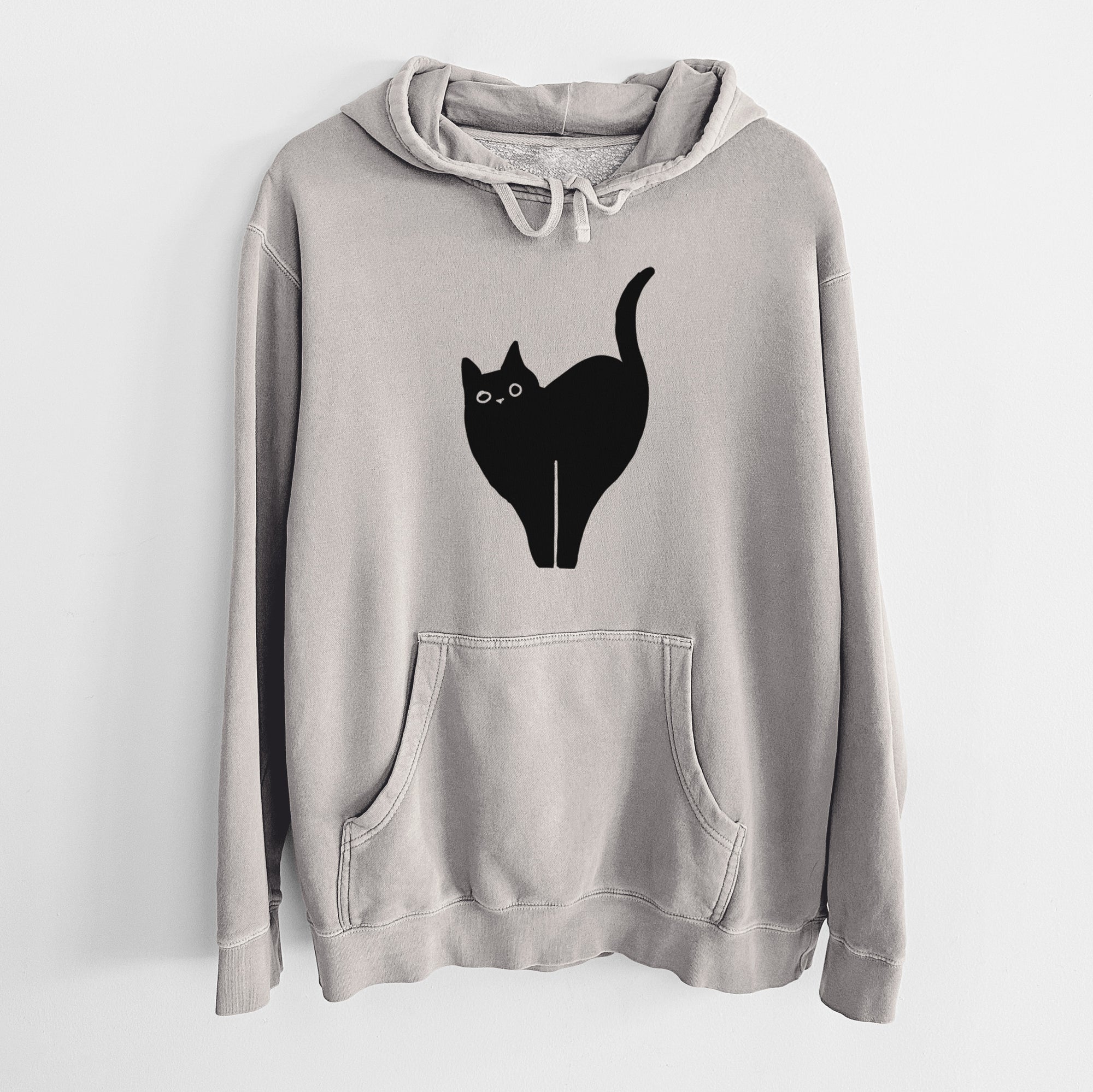 Love Always Black Cat - Bella - Unisex Pigment Dyed Hoodie