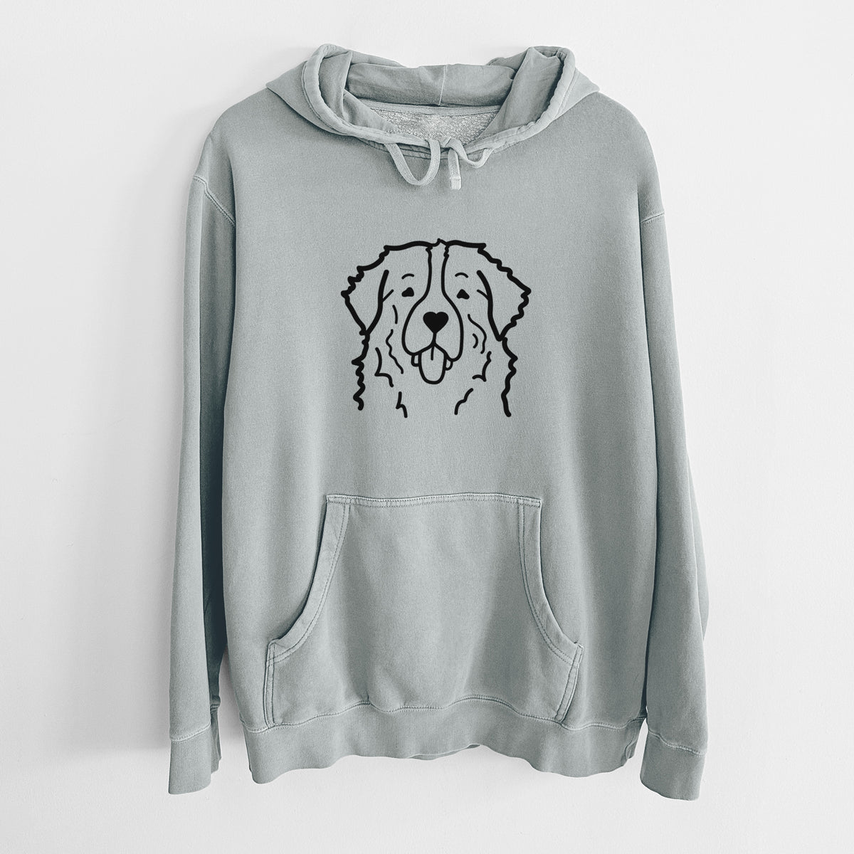 Love Always Bernese Mountain Dog - Unisex Pigment Dyed Hoodie