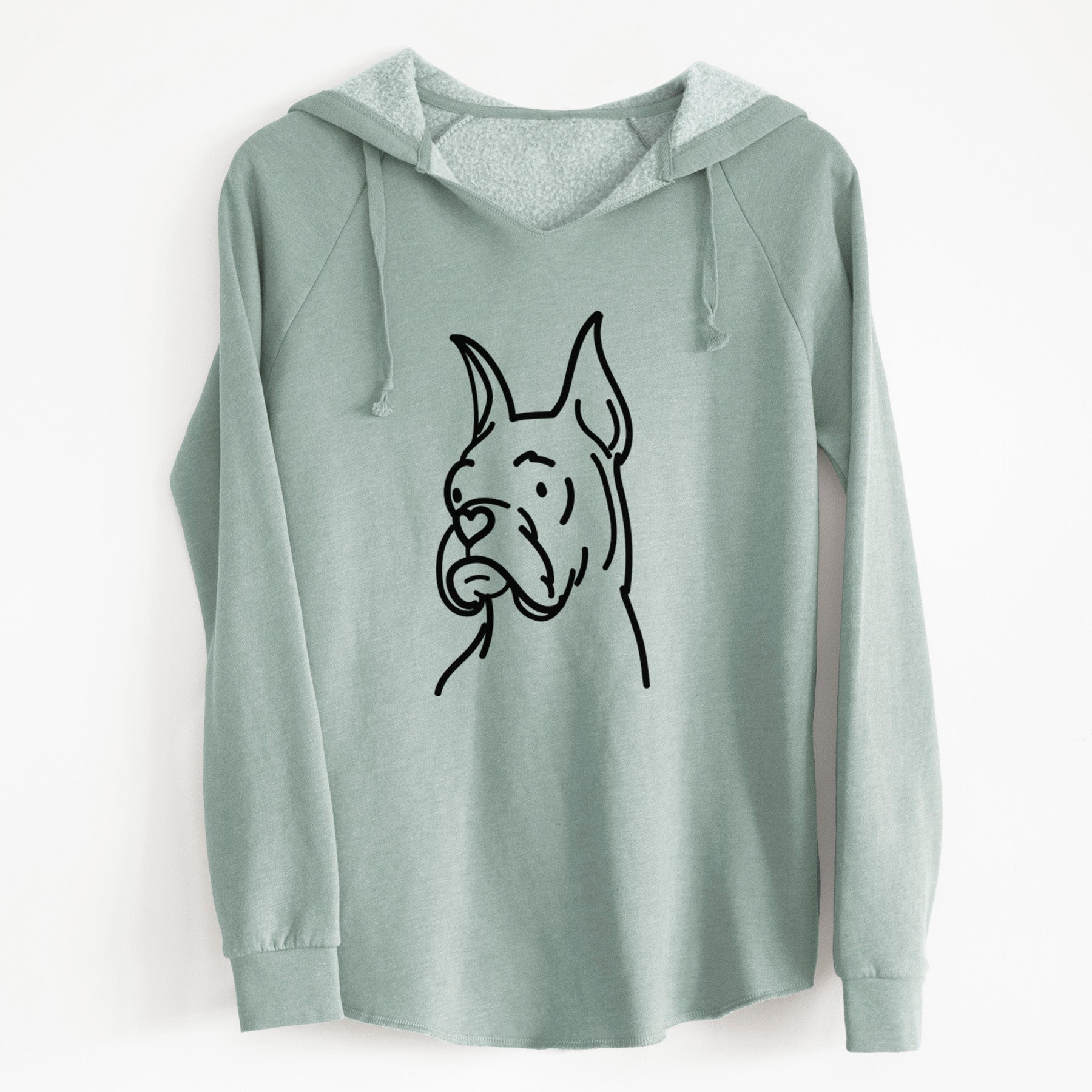 Love Always Rescue Boxer - Billy - Cali Wave Hooded Sweatshirt