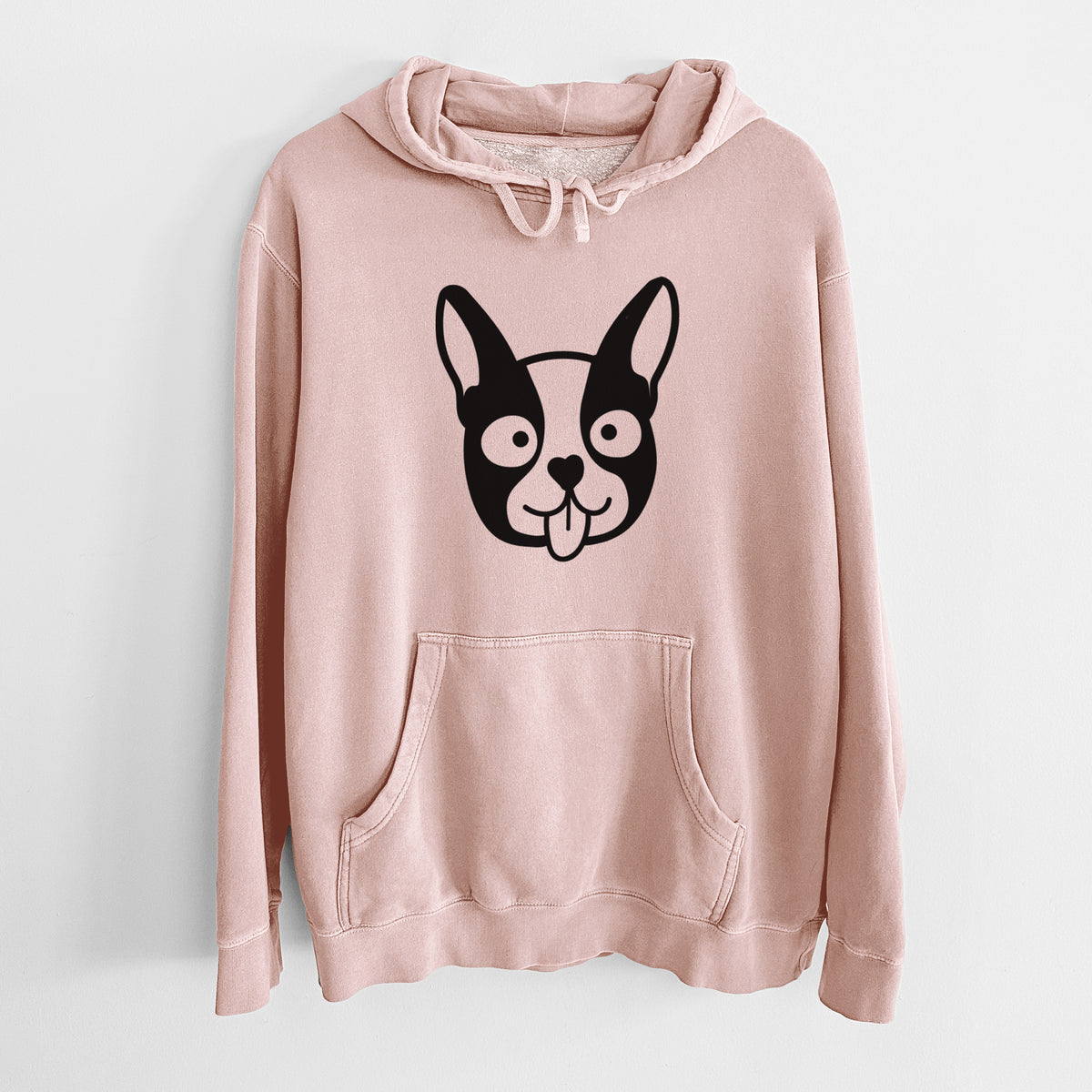 Love Always Boston Terrier - Unisex Pigment Dyed Hoodie