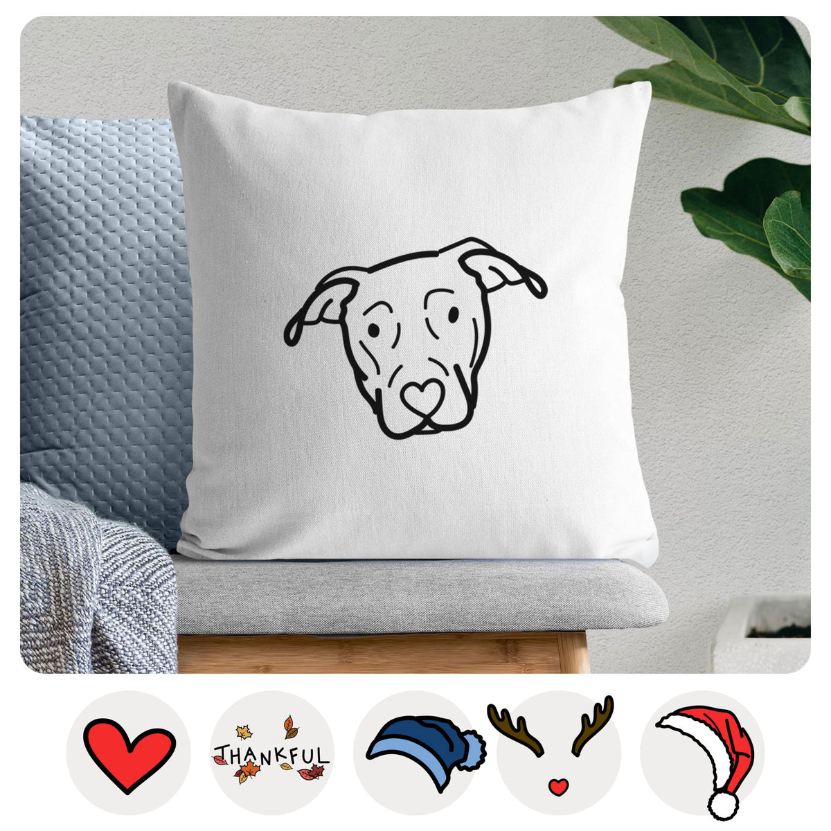 Love Always Catahoula - Throw Pillow Cover