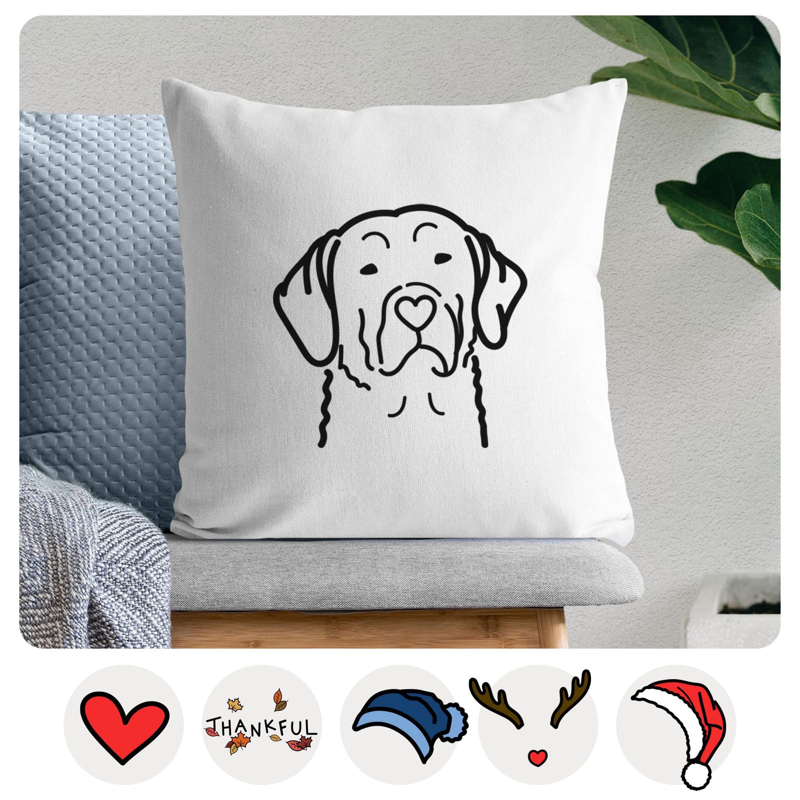 Love Always Chesapeake Bay Retriever - Throw Pillow Cover