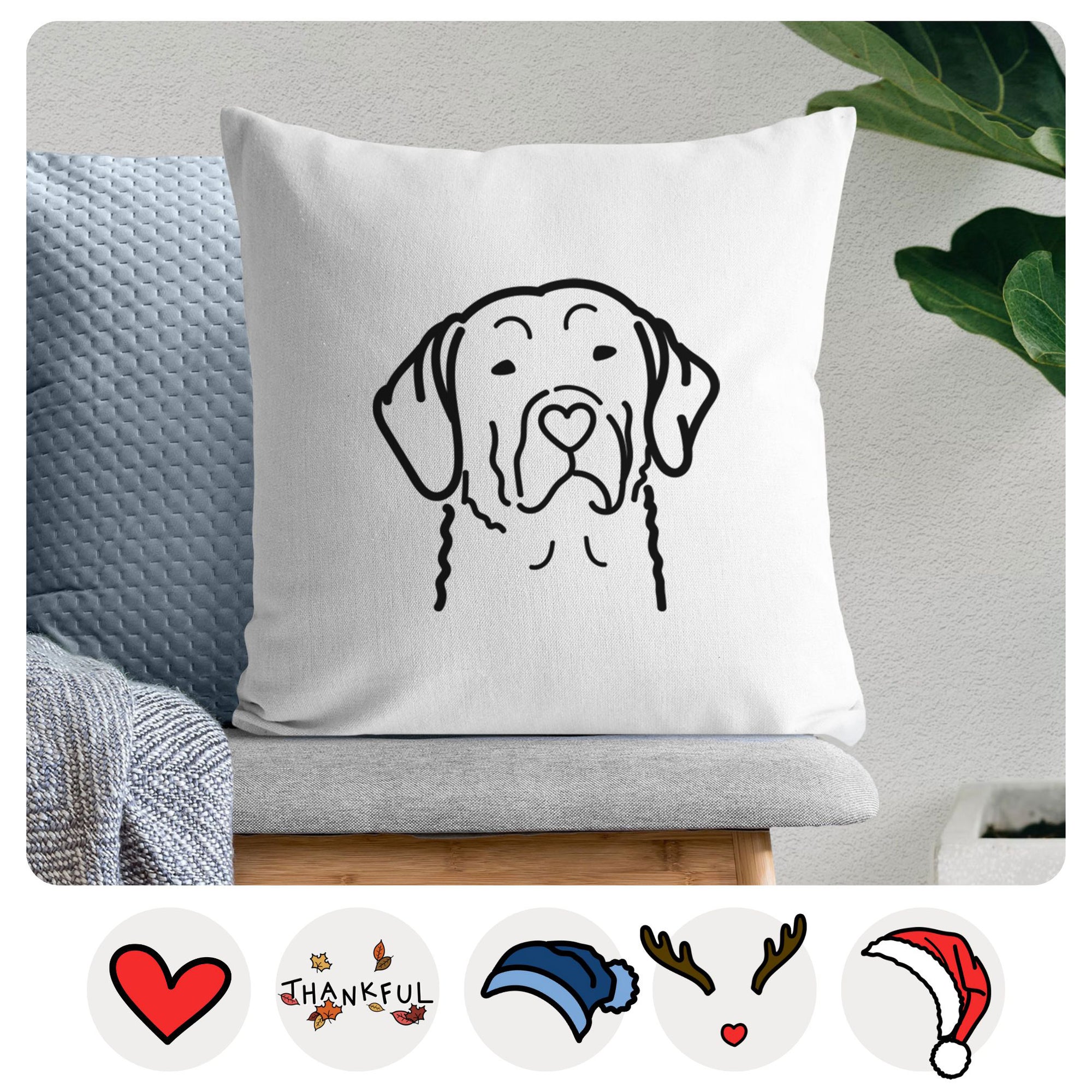 Love Always Chesapeake Bay Retriever - Throw Pillow Cover