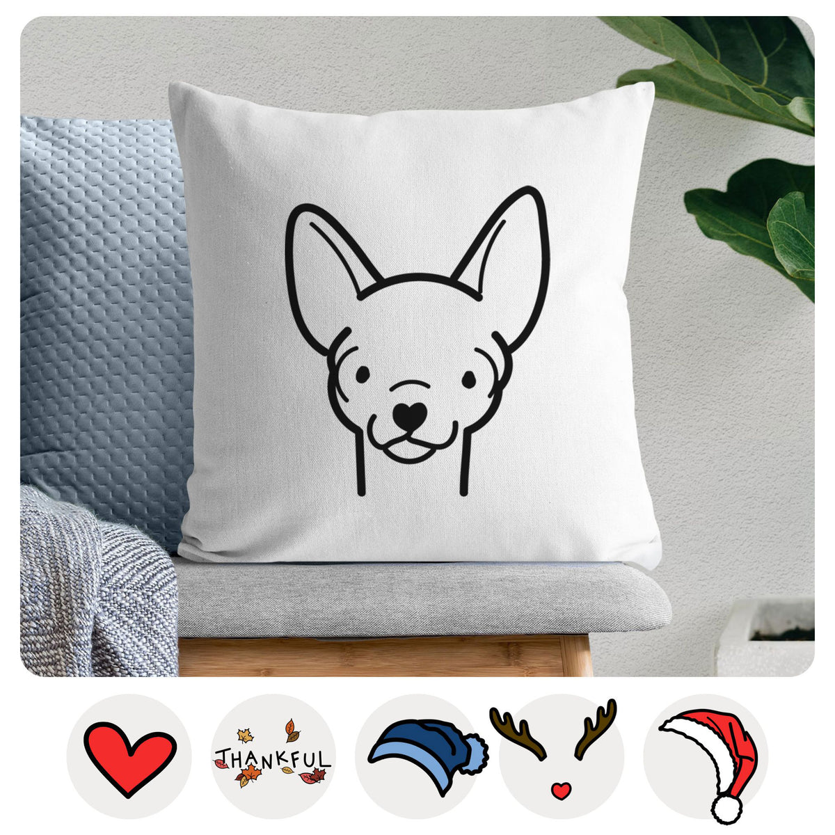 Love Always Chihuahua - Throw Pillow Cover
