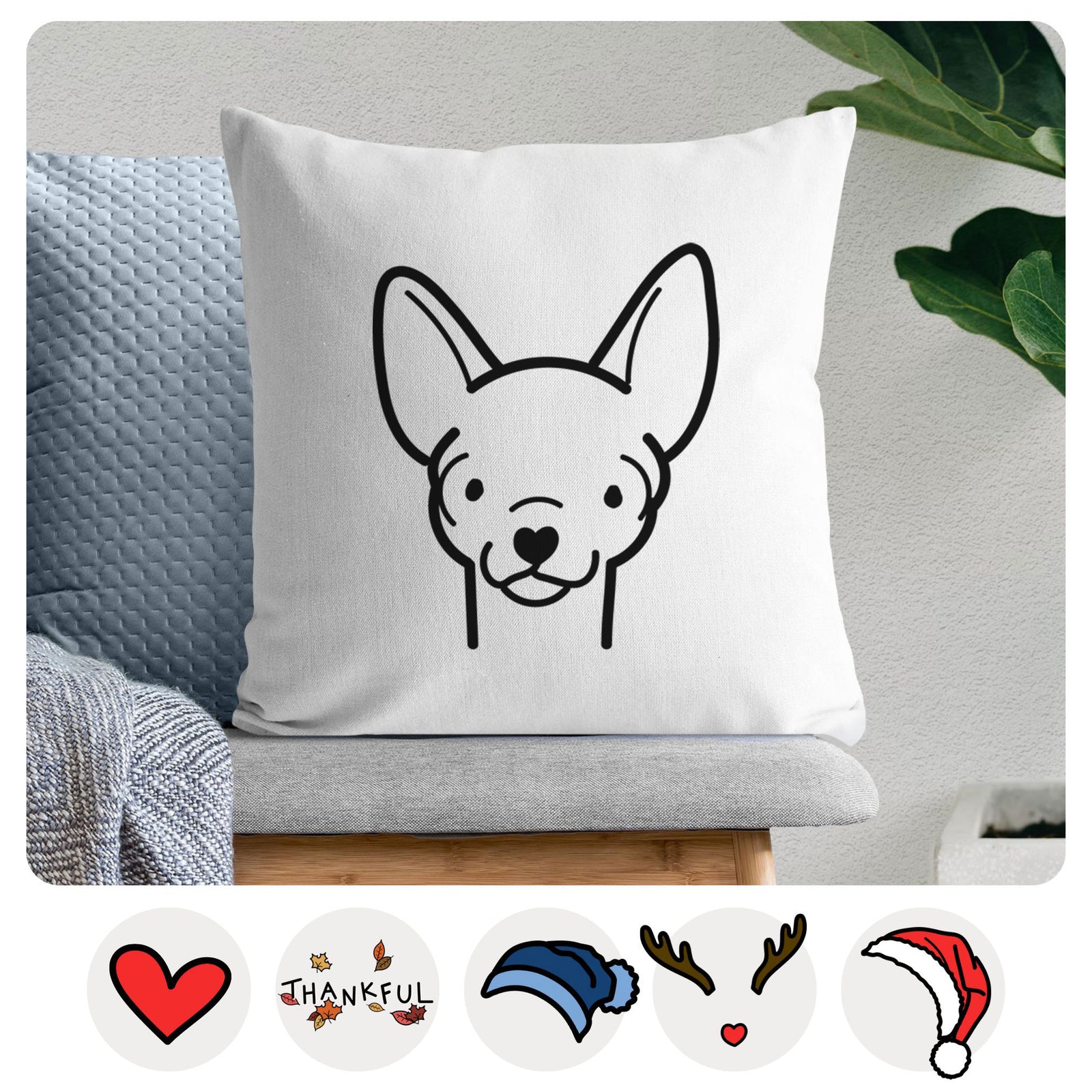 Love Always Chihuahua - Throw Pillow Cover