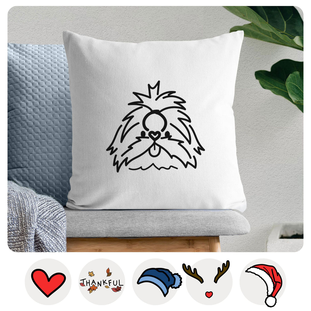 Love Always Shih Tzu - CoCo -  Throw Pillow Cover