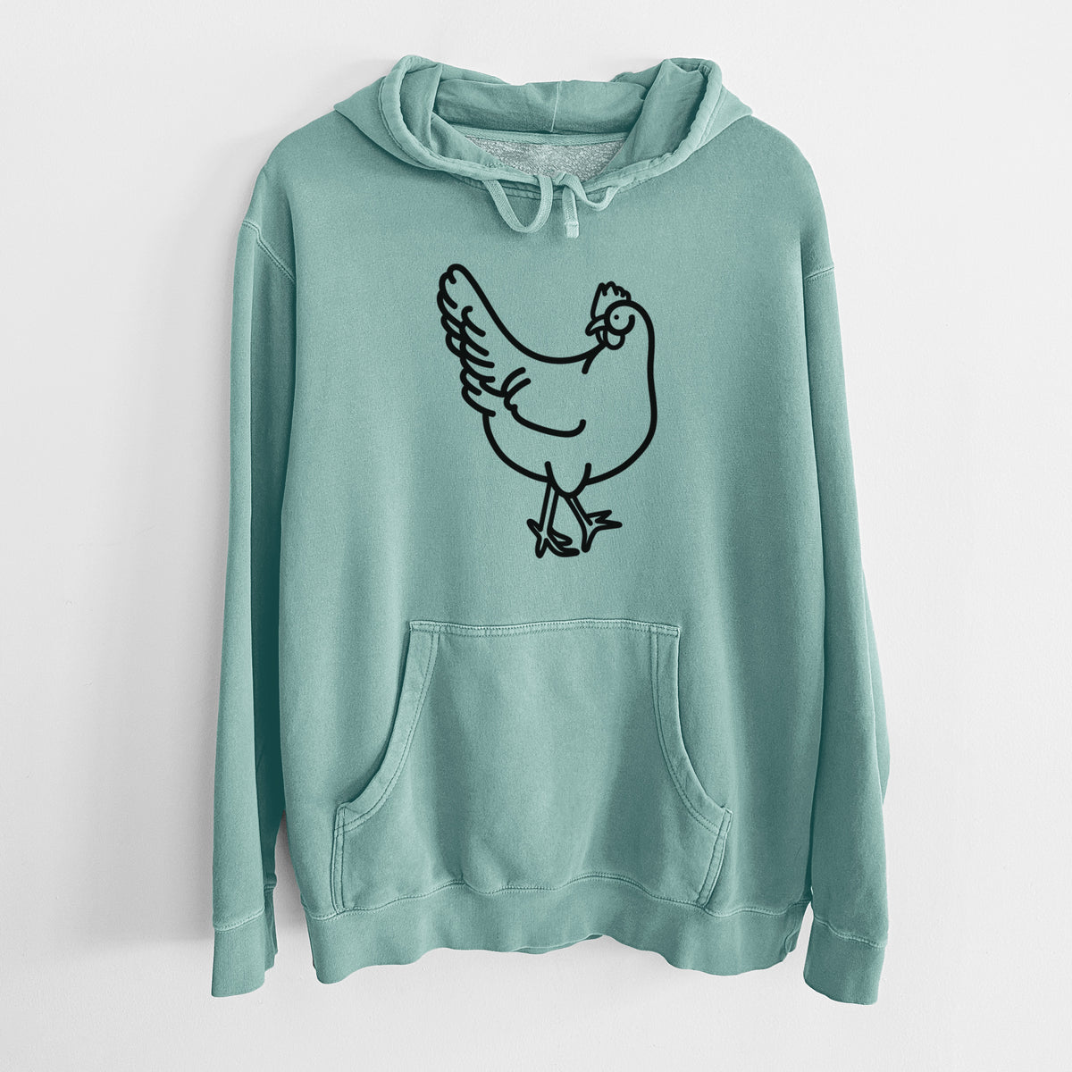 Love Always Chicken - Daisy - Unisex Pigment Dyed Hoodie
