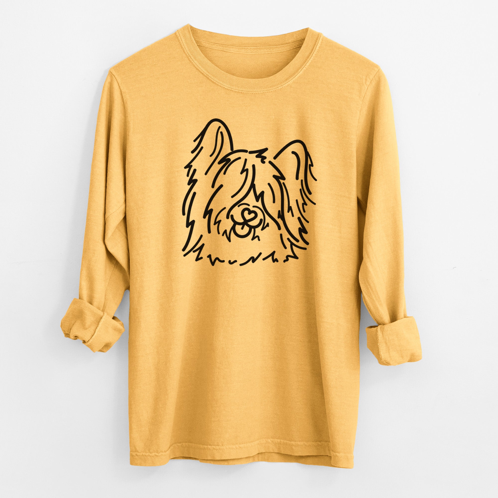 Love Always Skye Terrier - Dougal - Heavyweight 100% Cotton Long Sleeve