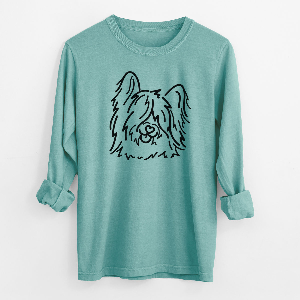 Love Always Skye Terrier - Dougal - Heavyweight 100% Cotton Long Sleeve