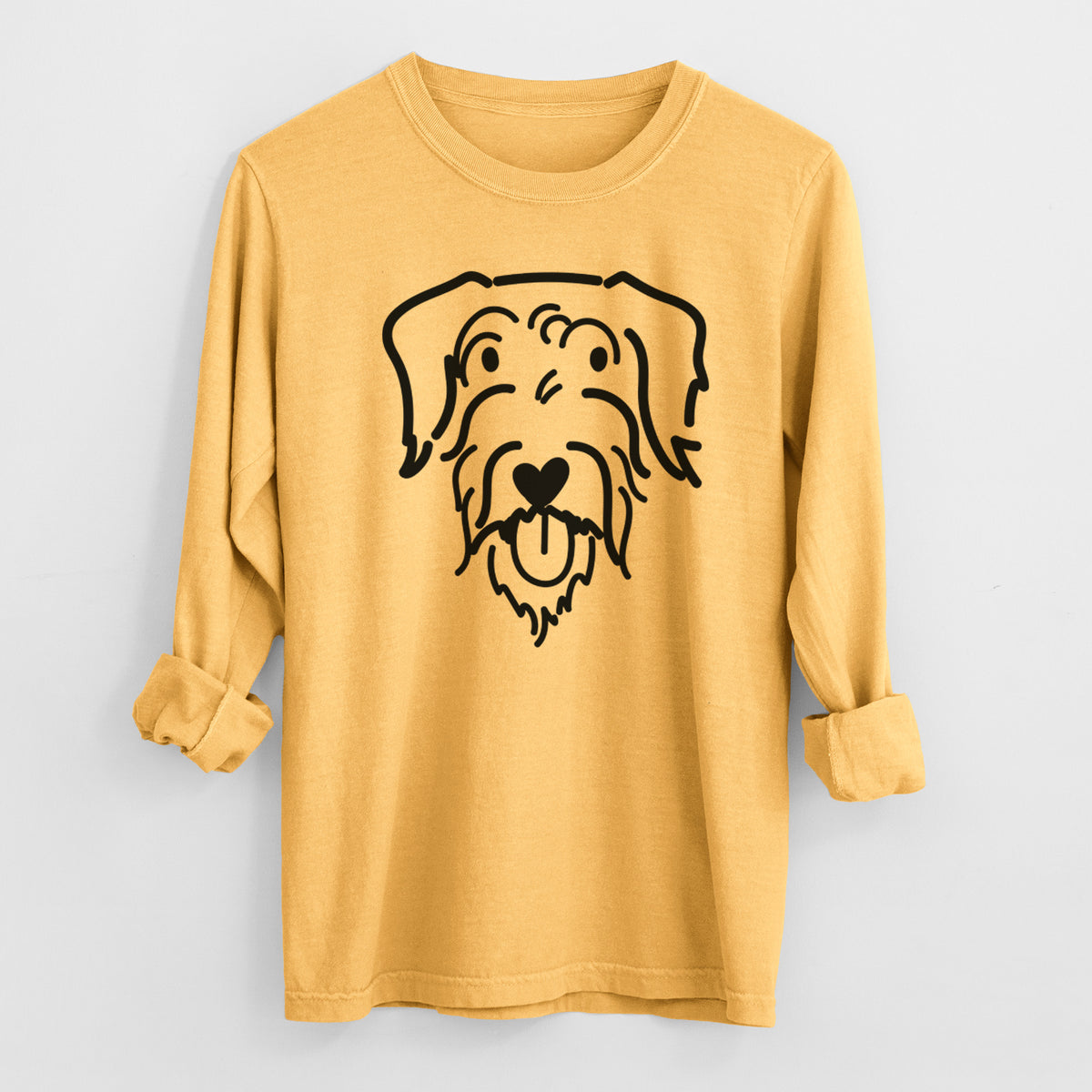 Love Always Doodle - Dug - Heavyweight 100% Cotton Long Sleeve