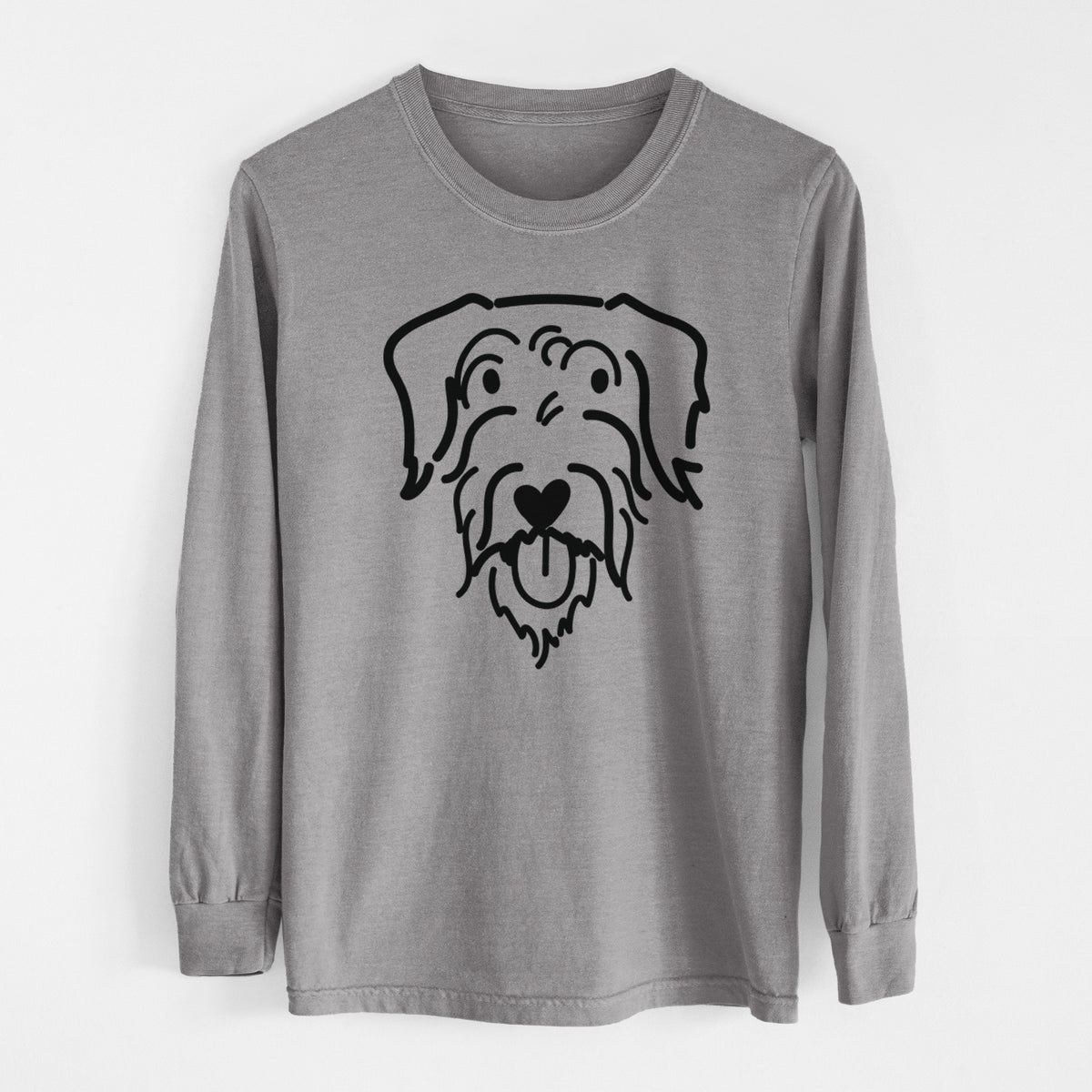 Love Always Doodle - Dug - Heavyweight 100% Cotton Long Sleeve