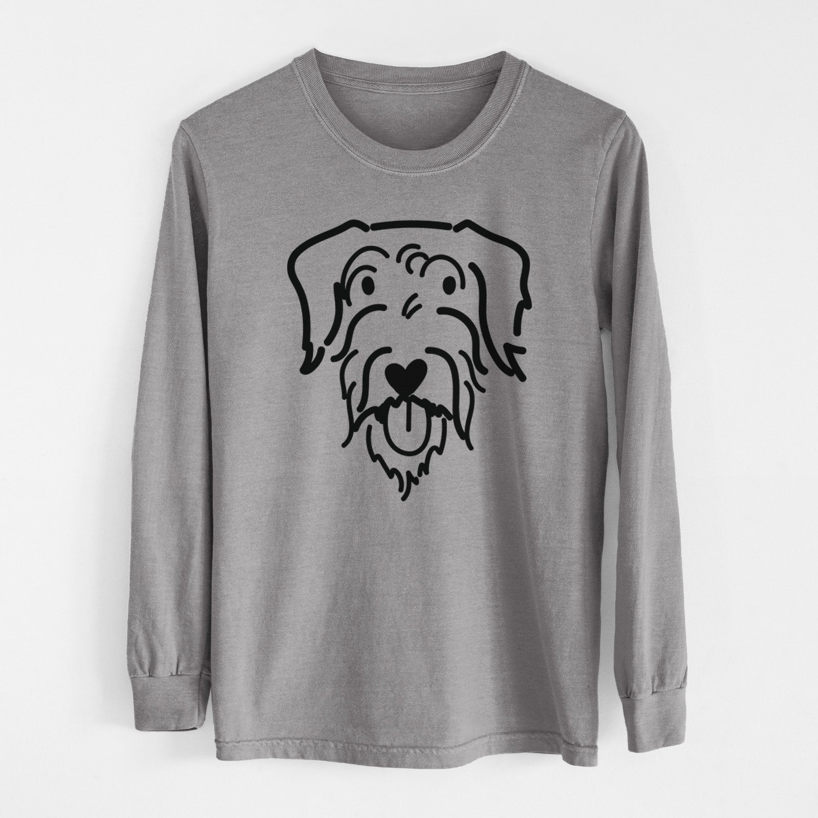 Love Always Doodle - Dug - Heavyweight 100% Cotton Long Sleeve