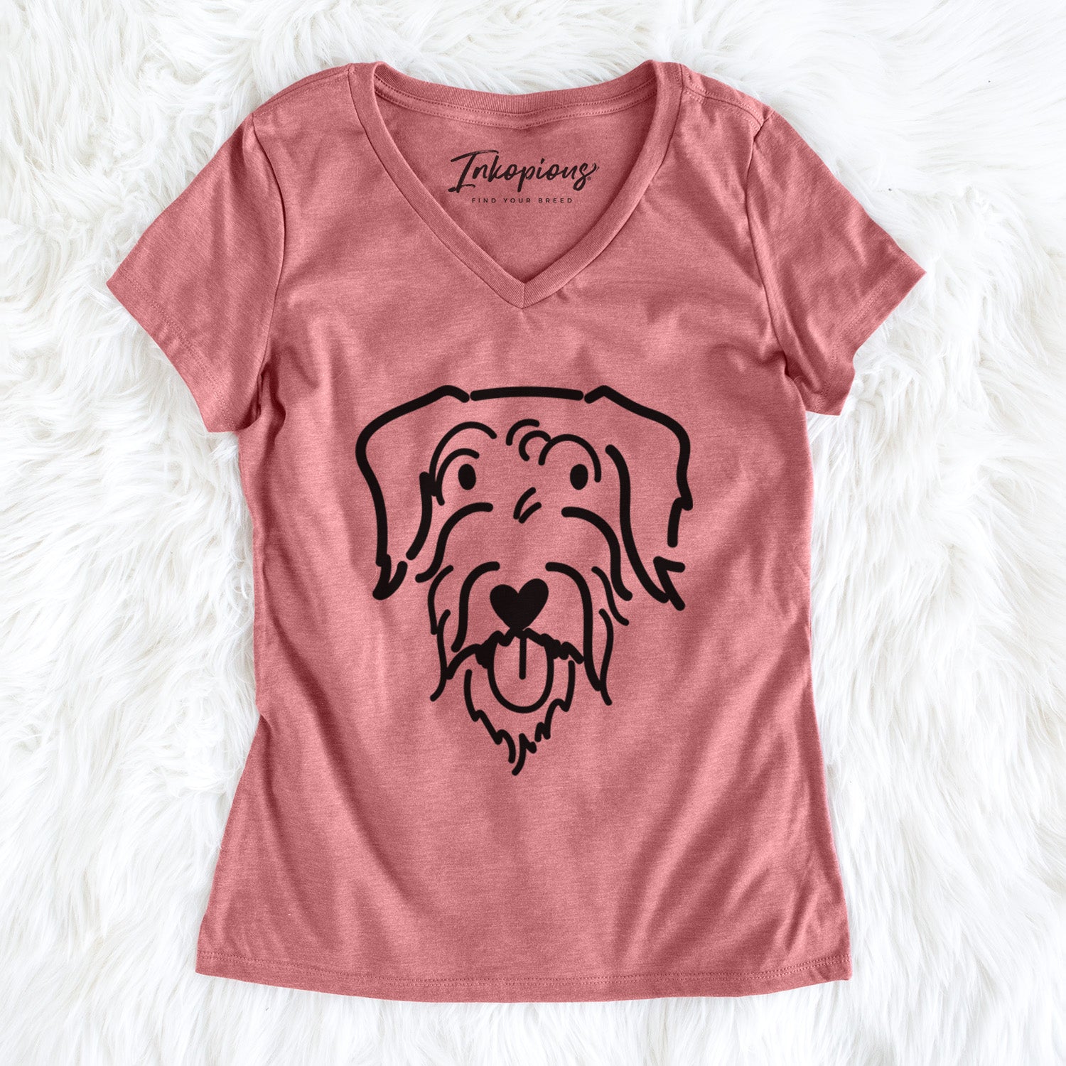 Love Always Doodle - Dug - Women's Perfect V-neck Shirt