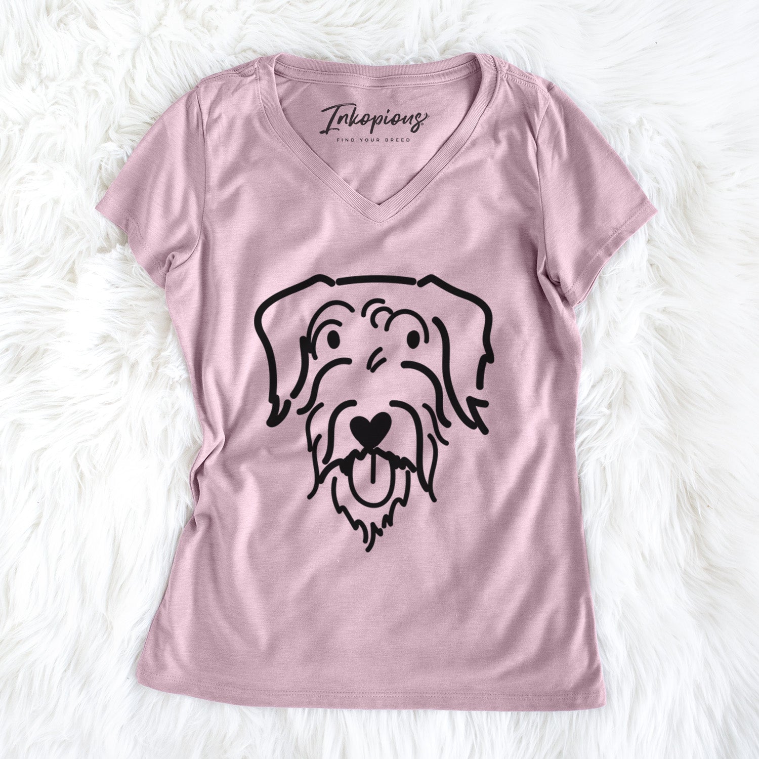 Love Always Doodle - Dug - Women's Perfect V-neck Shirt