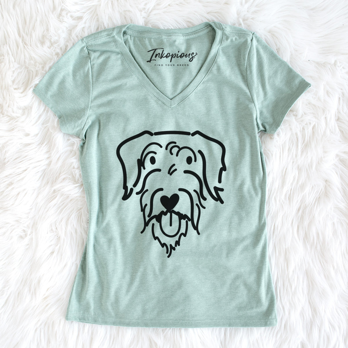 Love Always Doodle - Dug - Women's Perfect V-neck Shirt