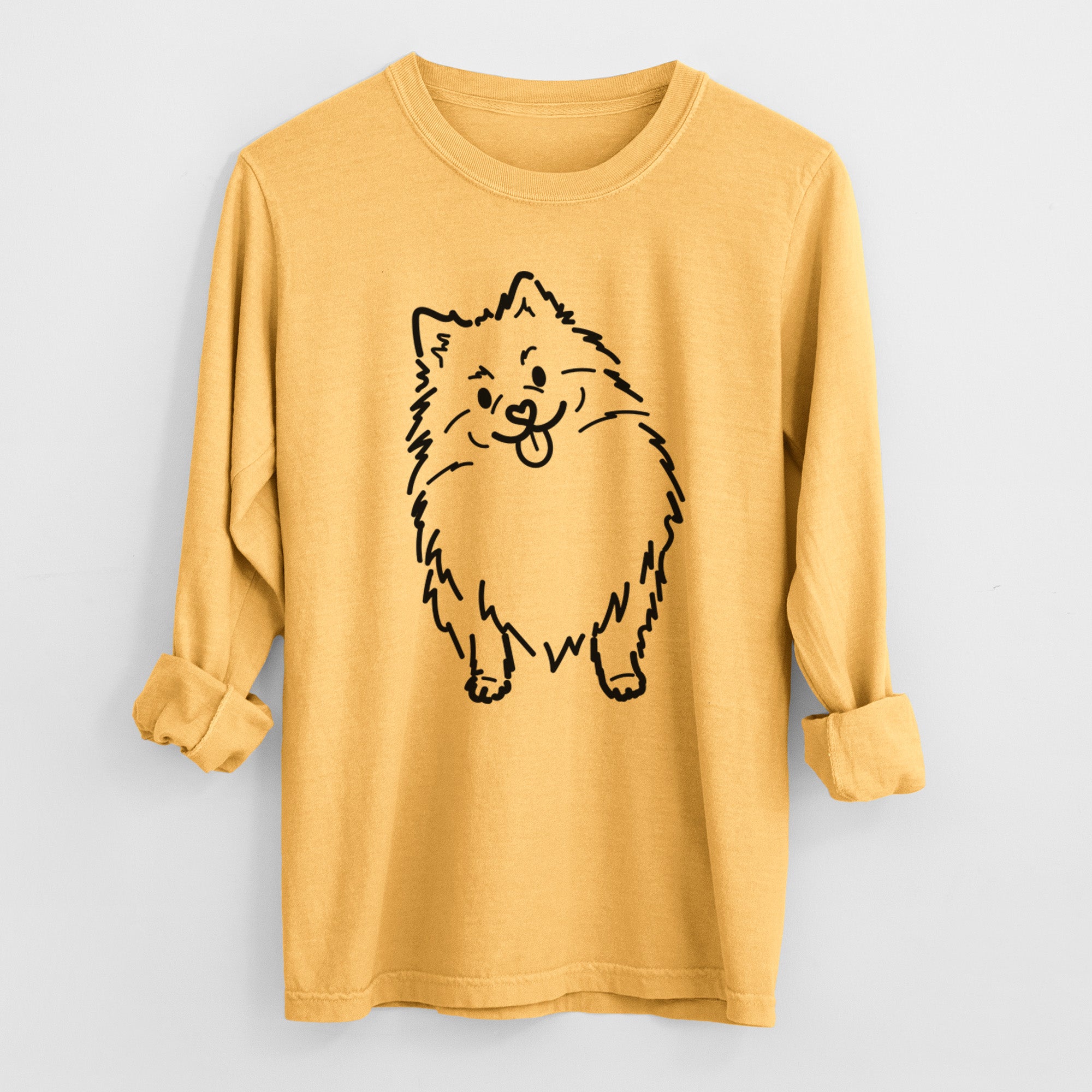 Love Always Pomeranian - Fern - Heavyweight 100% Cotton Long Sleeve