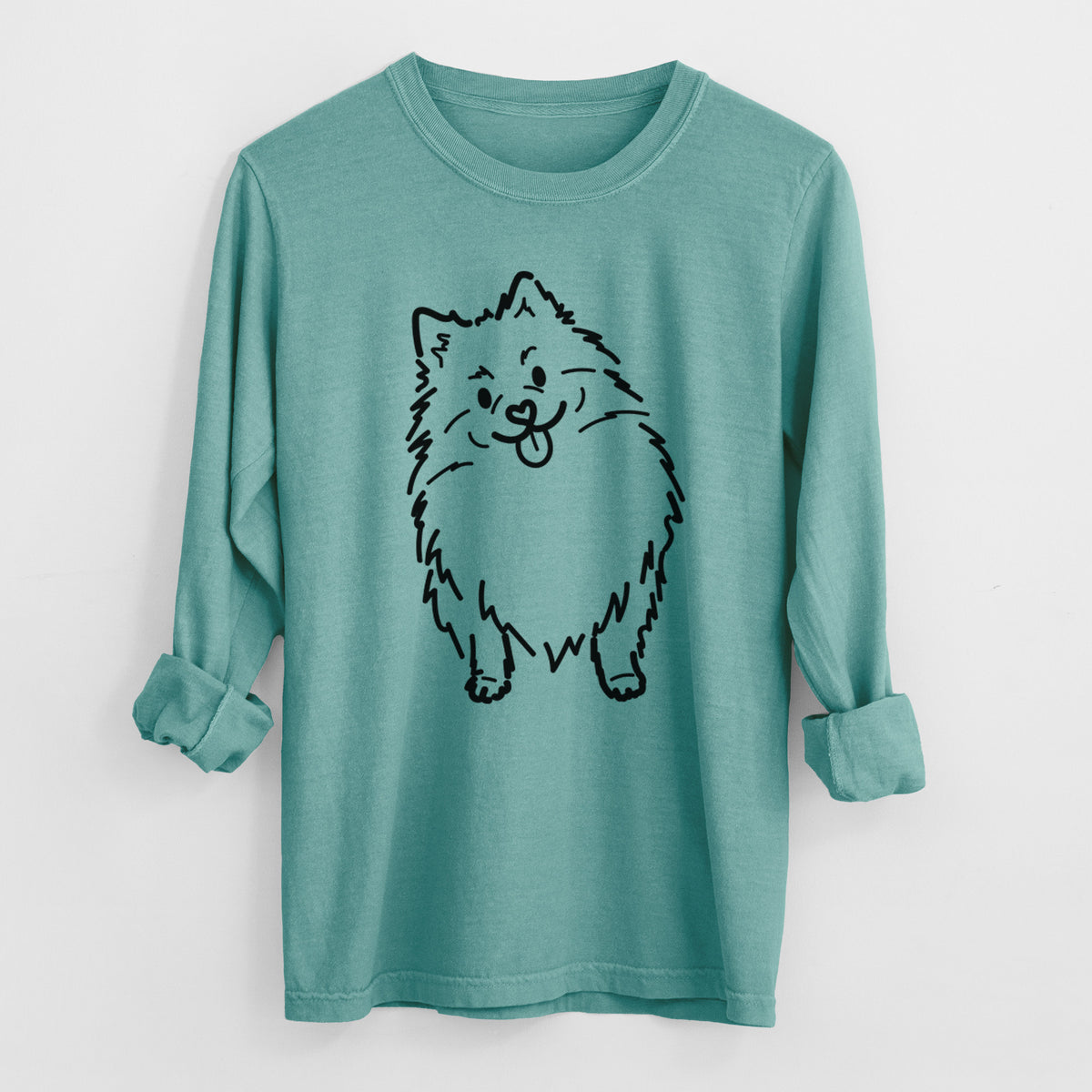 Love Always Pomeranian - Fern - Heavyweight 100% Cotton Long Sleeve